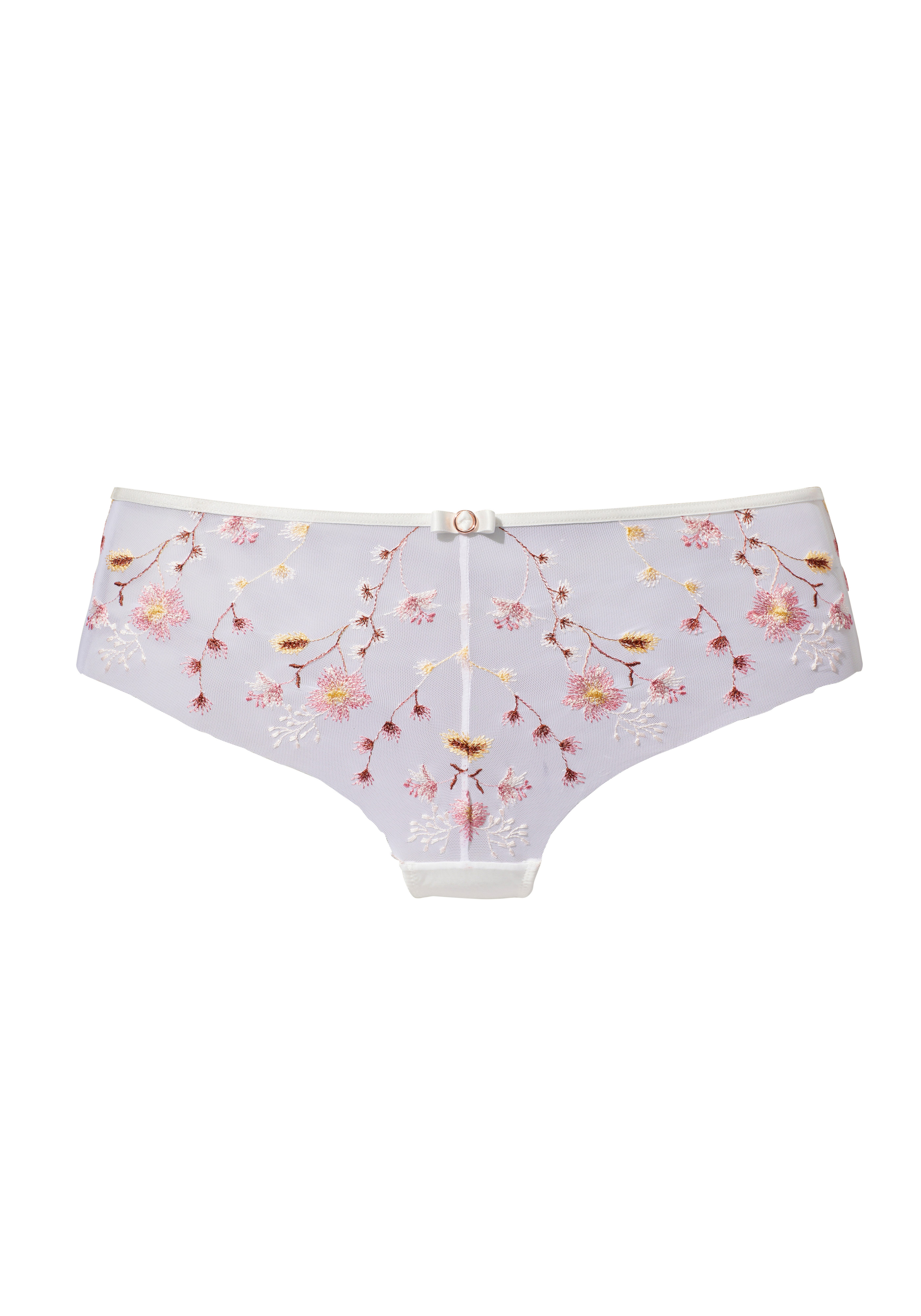 Lascana Hipster met mooie bloemenborduurkant hipsters maat 44/46 wit