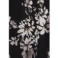 lascana maxi-jurk met bloemenprint zwart