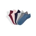 arizona sneakersokken met smalle ribboordjes (7 paar) multicolor