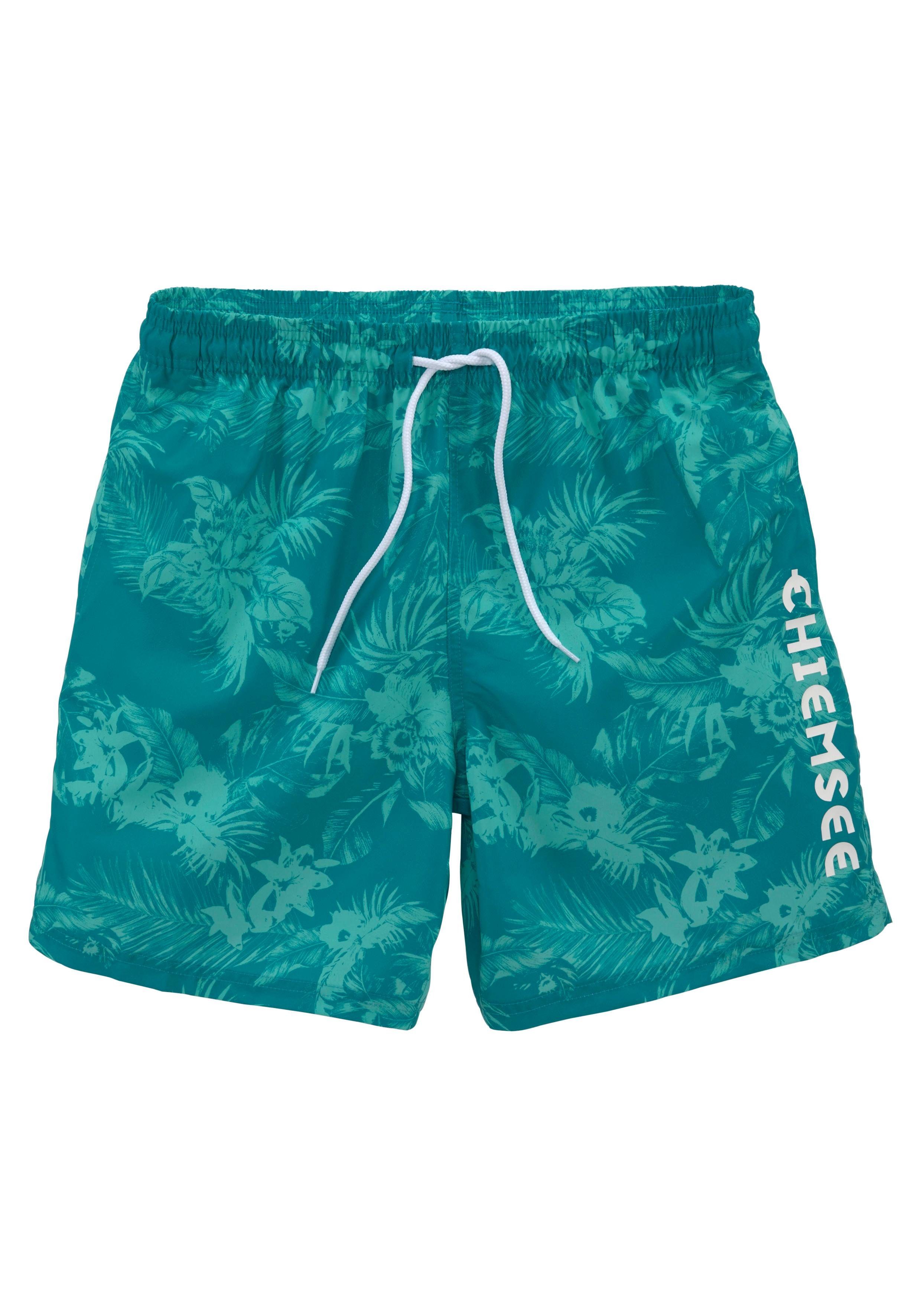 Chiemsee Zwemshort Esra met jungle print heren maat L (52) groen