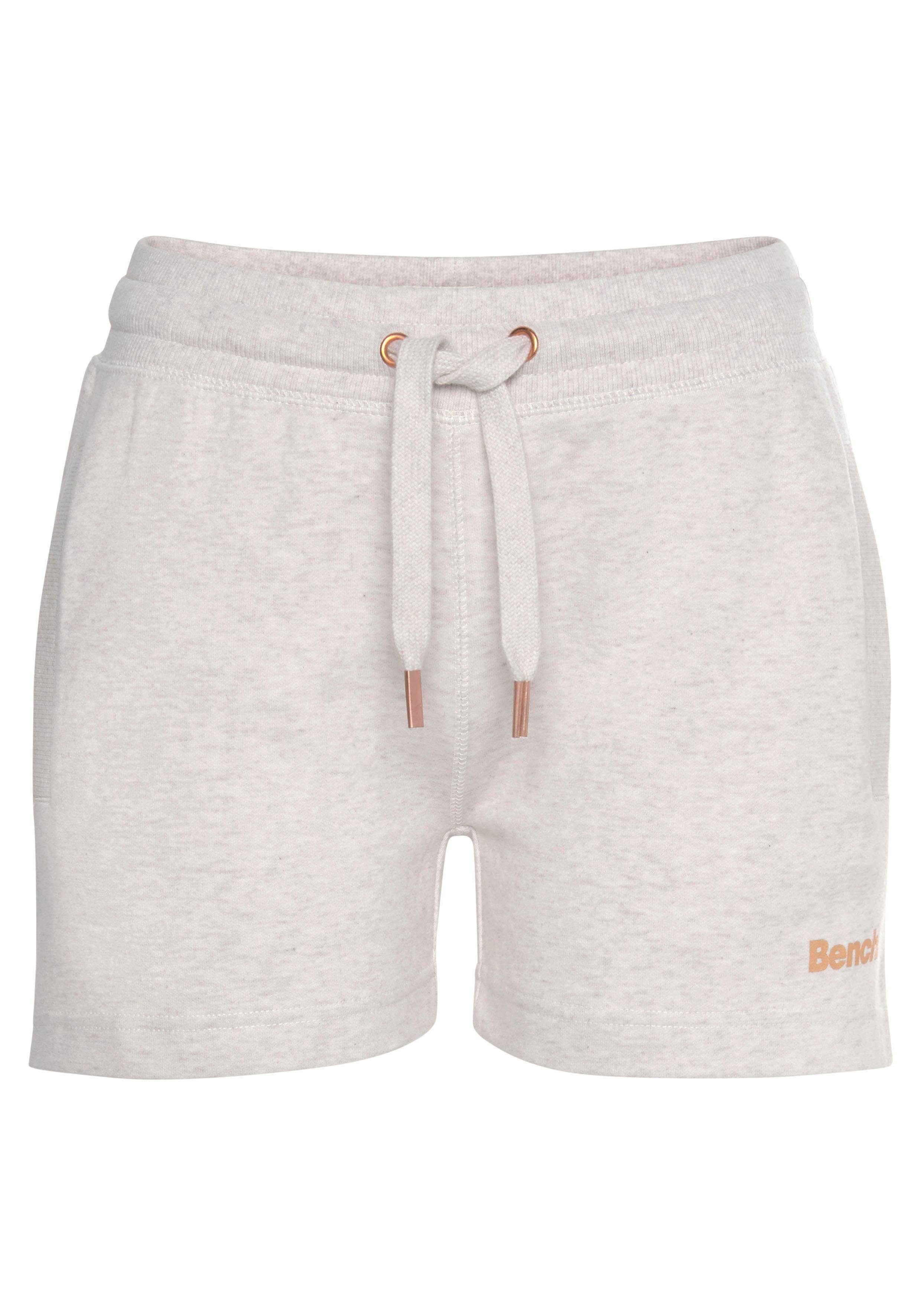 Bench. Loungewear Relaxshorts Sweatbroek met korte zijopeningen en zijzakken, loungewear