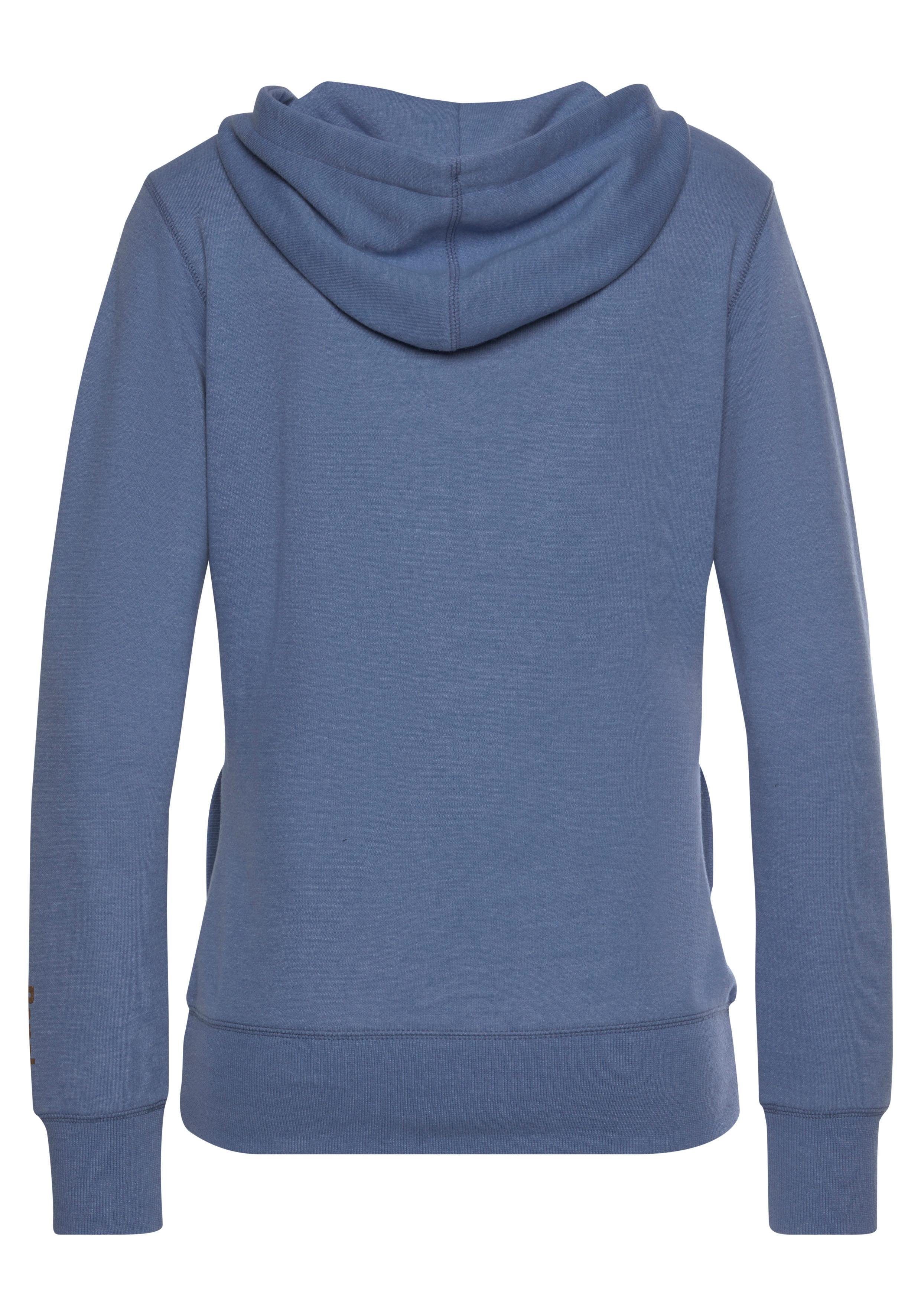 Bench. Loungewear Sweatvest met zakken en rits, loungepak tops & hoodies maat 32/34 blauw