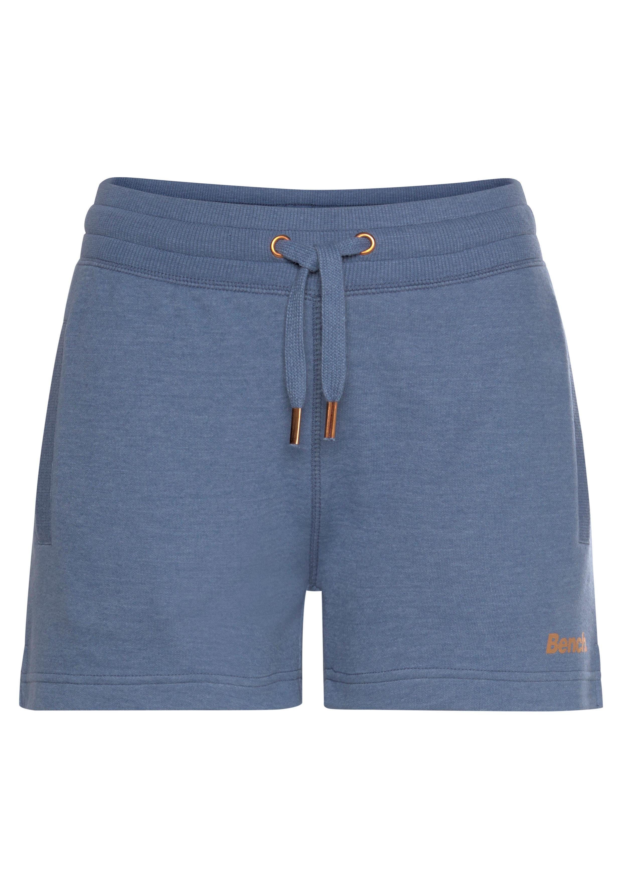 Bench. Loungewear Relaxshorts Sweatbroek met korte zijopeningen en zijzakken, loungewear