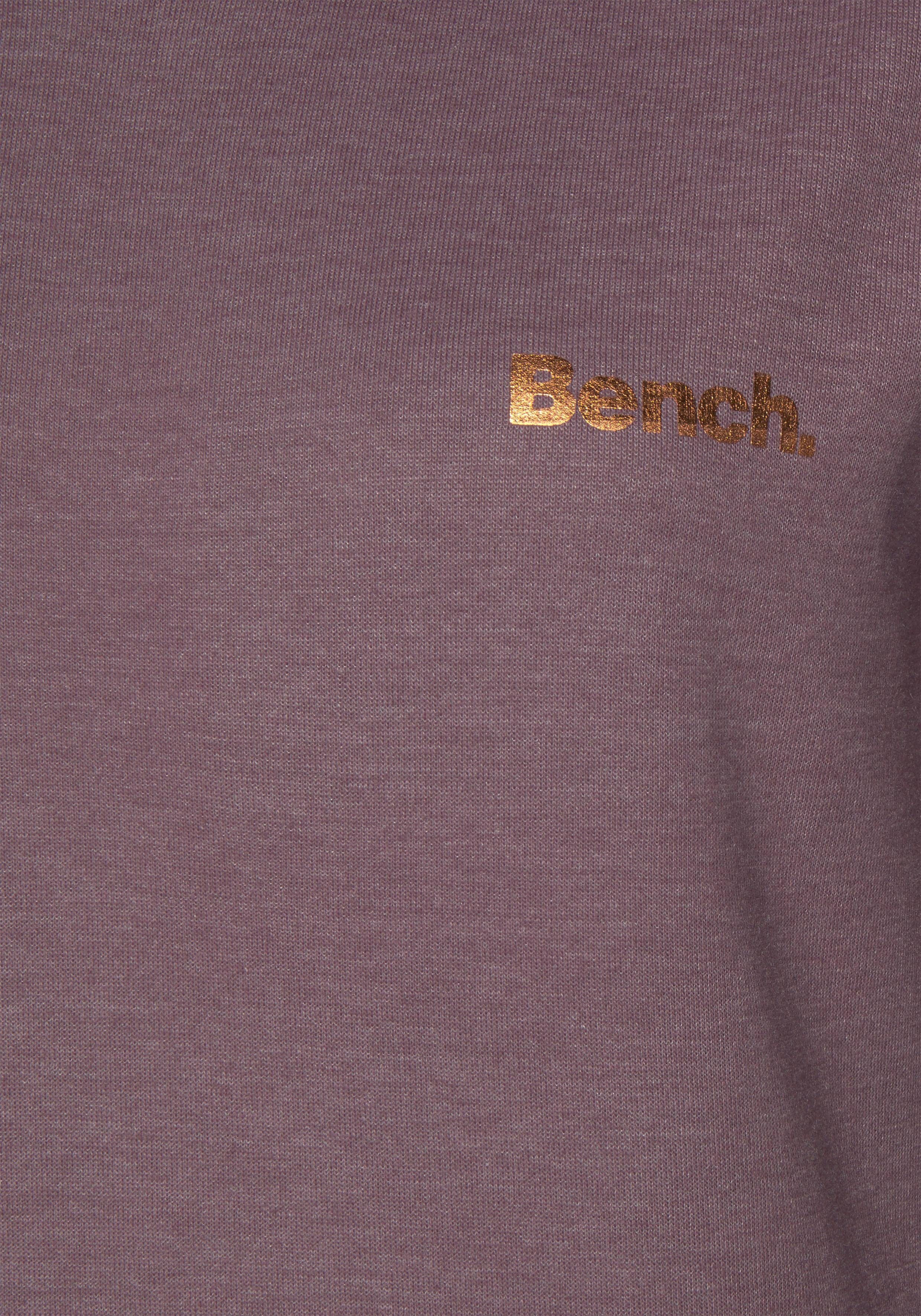 Bench. Loungewear Lang sweatshirt met staande kraag in laagjeslook en kangoeroezak, loungewear