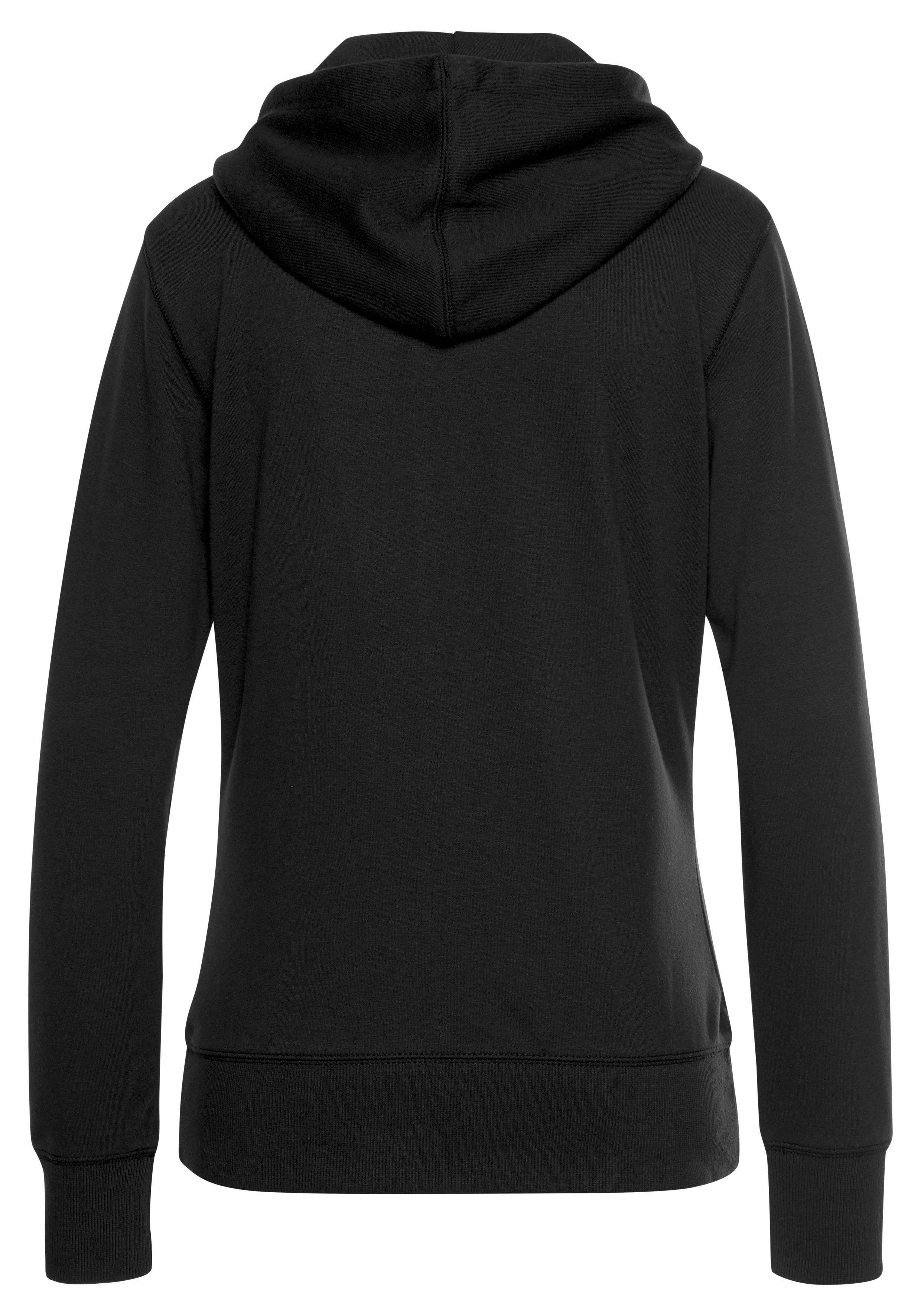 Bench. Loungewear Sweatvest met zakken en rits, loungepak tops & hoodies maat 52/54 zwart