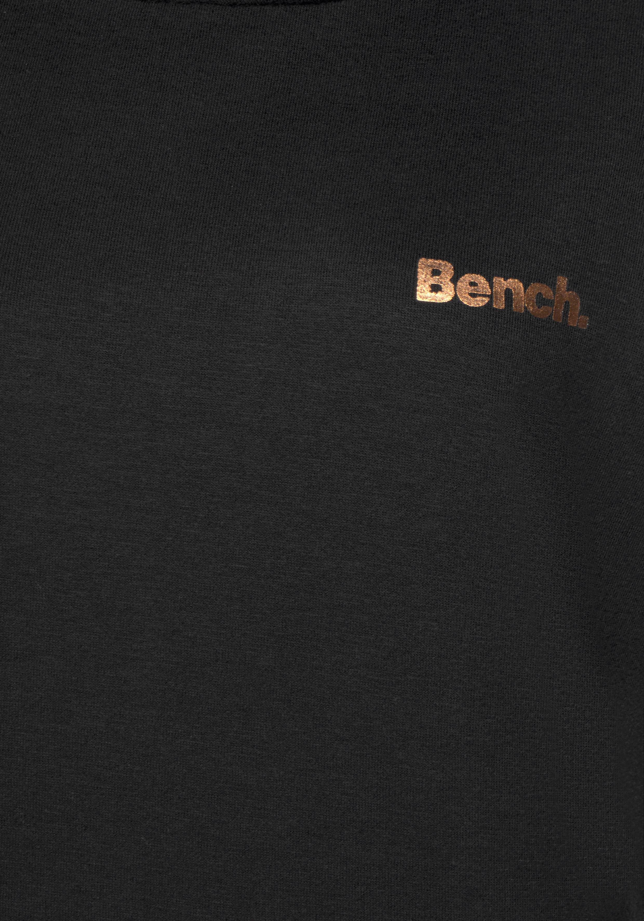 Bench. Loungewear Lang sweatshirt met staande kraag in laagjeslook en kangoeroezak, loungewear