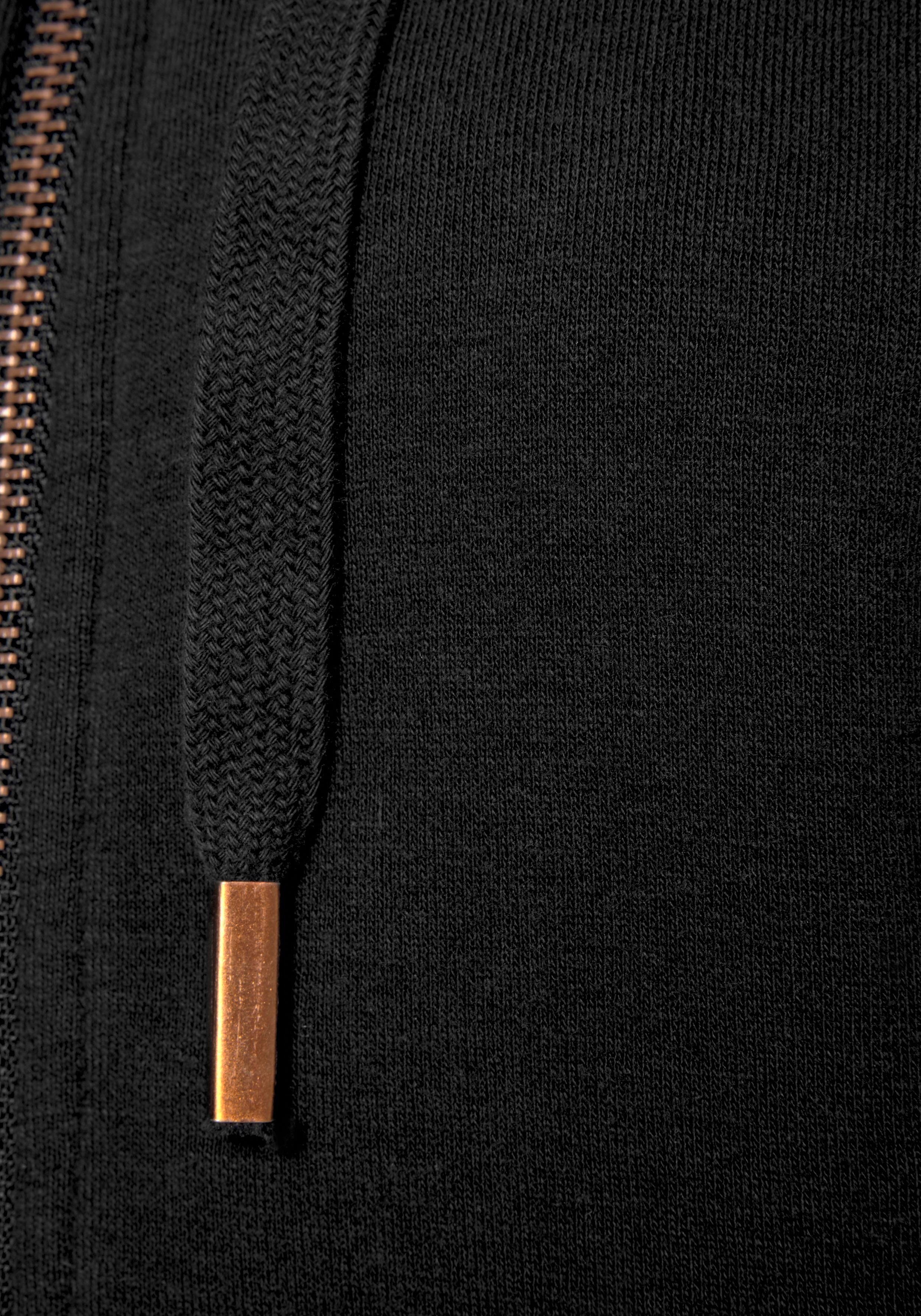 Bench. Loungewear Sweatvest met zakken en rits, loungepak