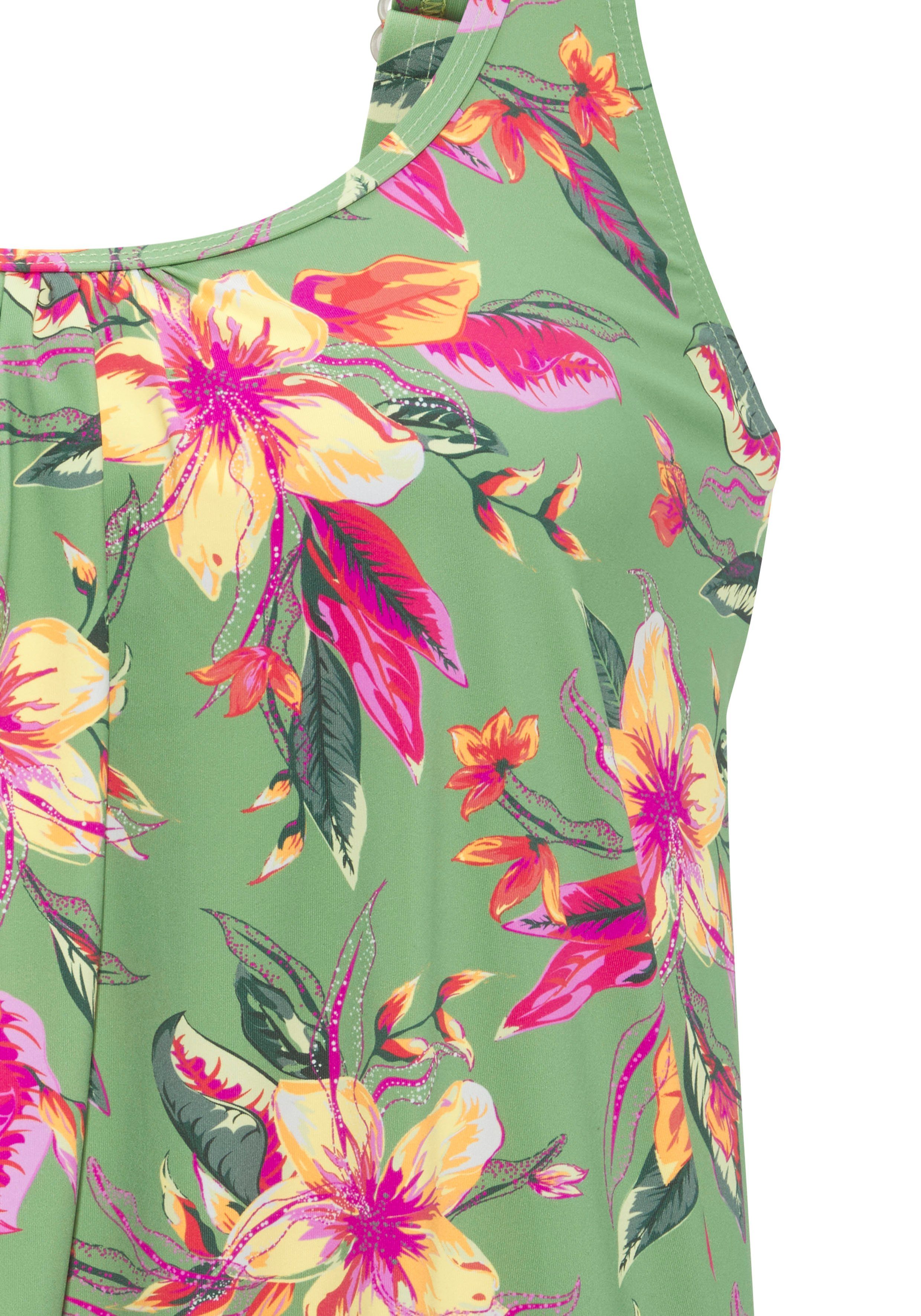 Lascana Tankinitop MALIA met losse snit en tropische print