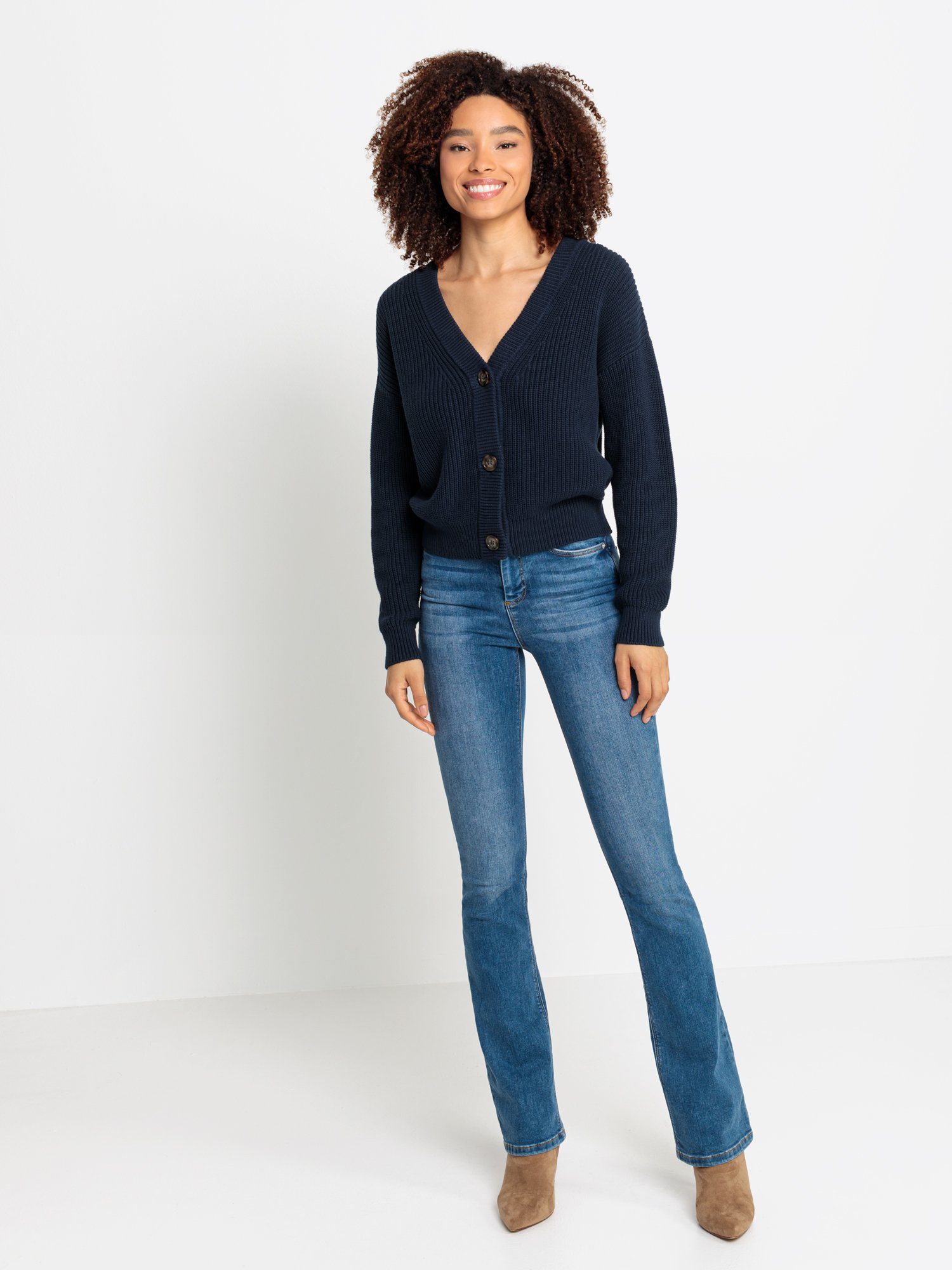 Lascana Vest met v-hals