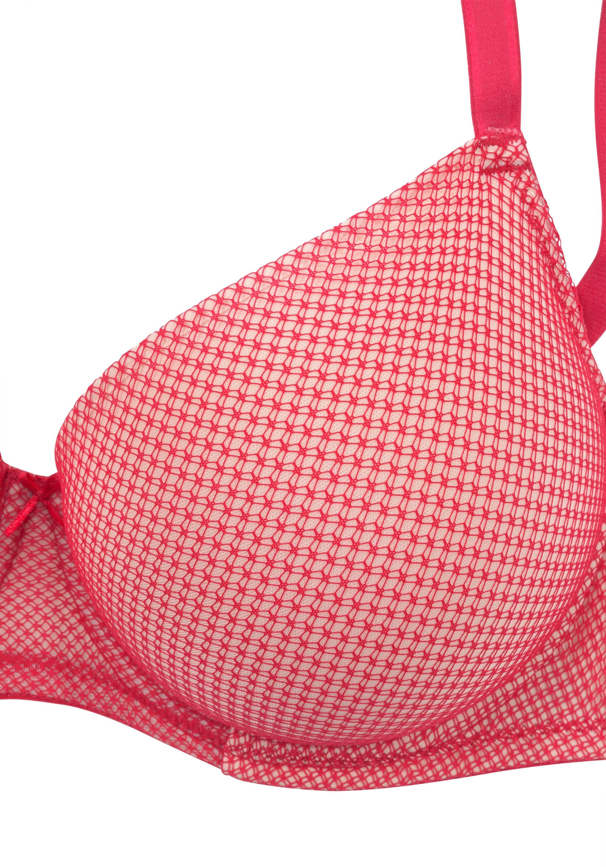 Lascana Bh met steuncups Invisible Pink met spacer-schalen, perfect onder witte kleding