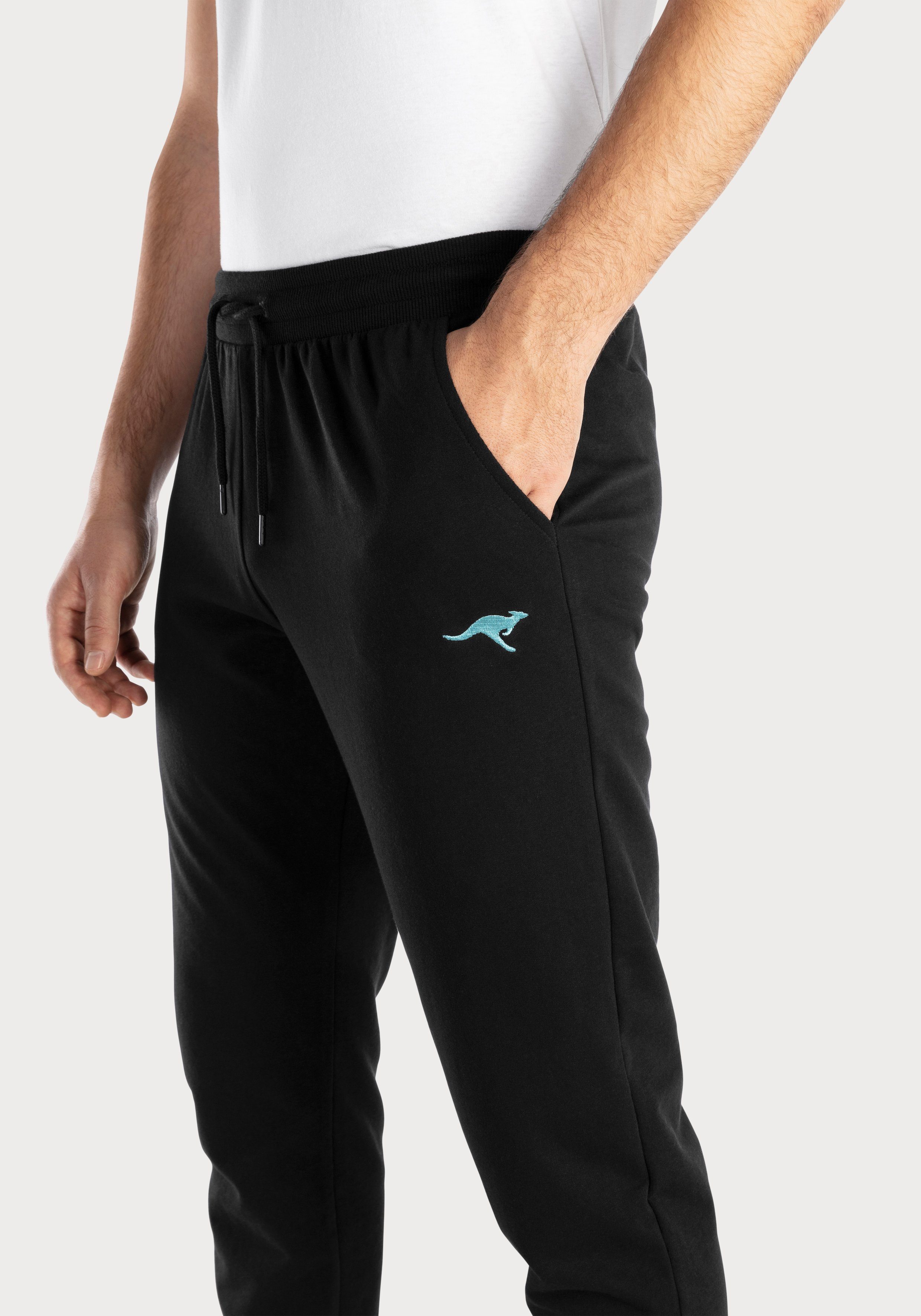 KangaROOS Sweatbroek Joggingbroek met kleine logo-borduursel