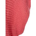 lascana trui met korte mouwen in luchtig ajourbreisel rood
