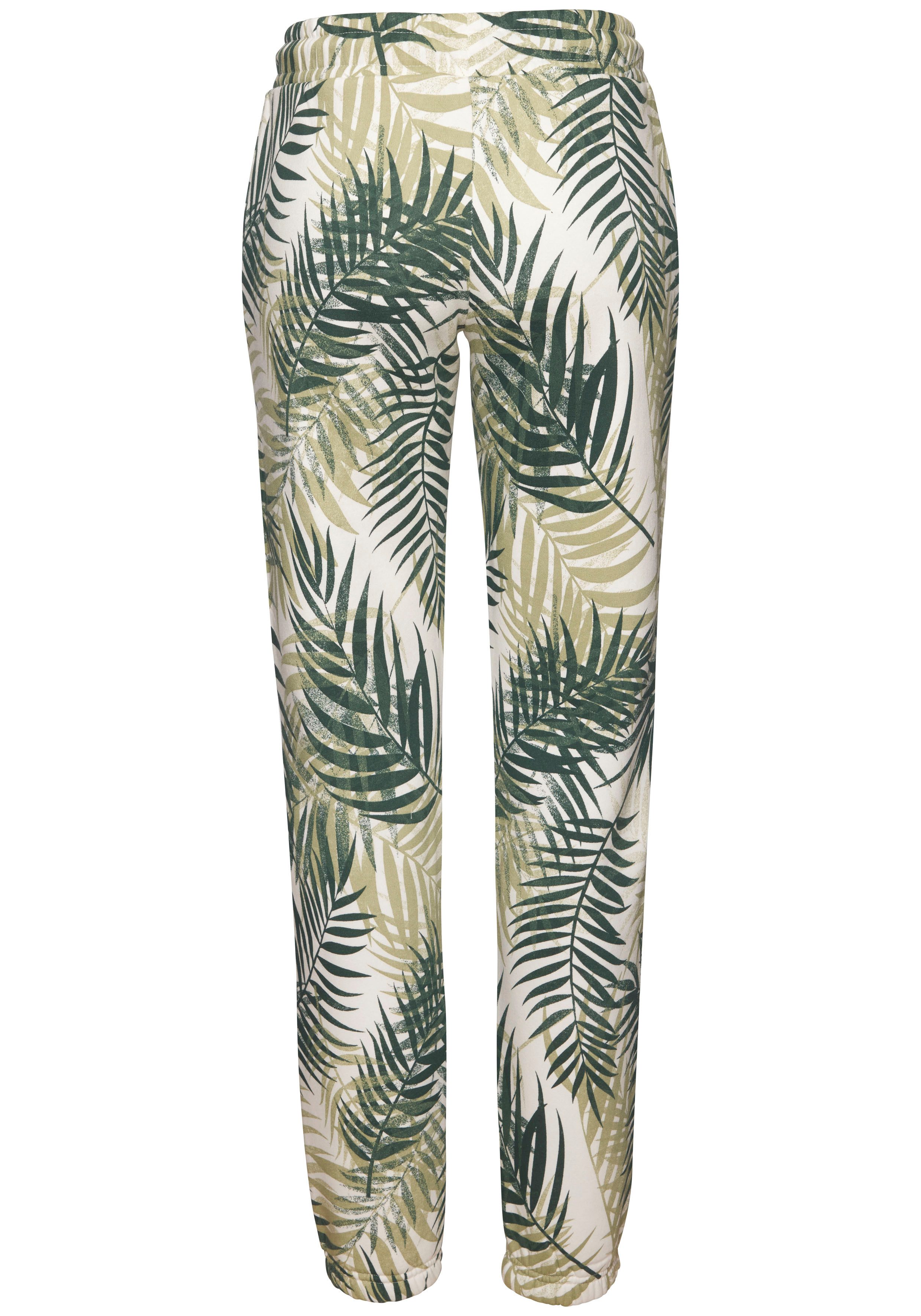Lascana Sweatpants -Loungebroek Loungebroek met allover-print, loungewear (1-delig)