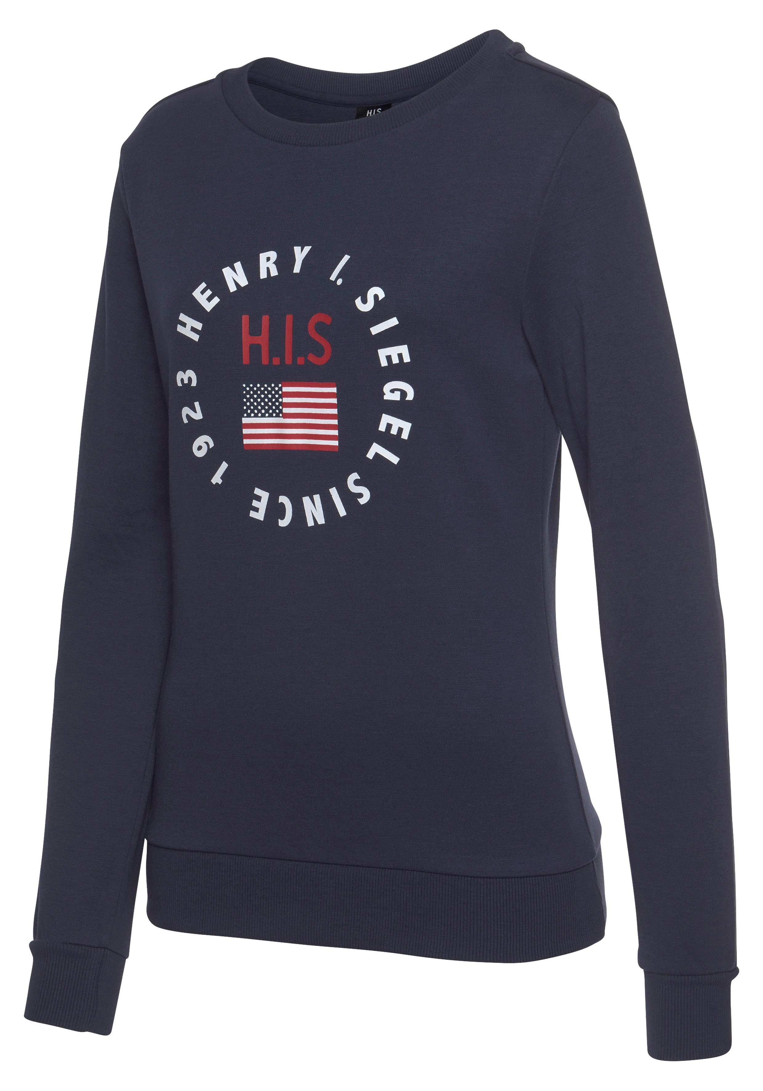 H.I.S Sweatshirt met logoprint, loungepak
