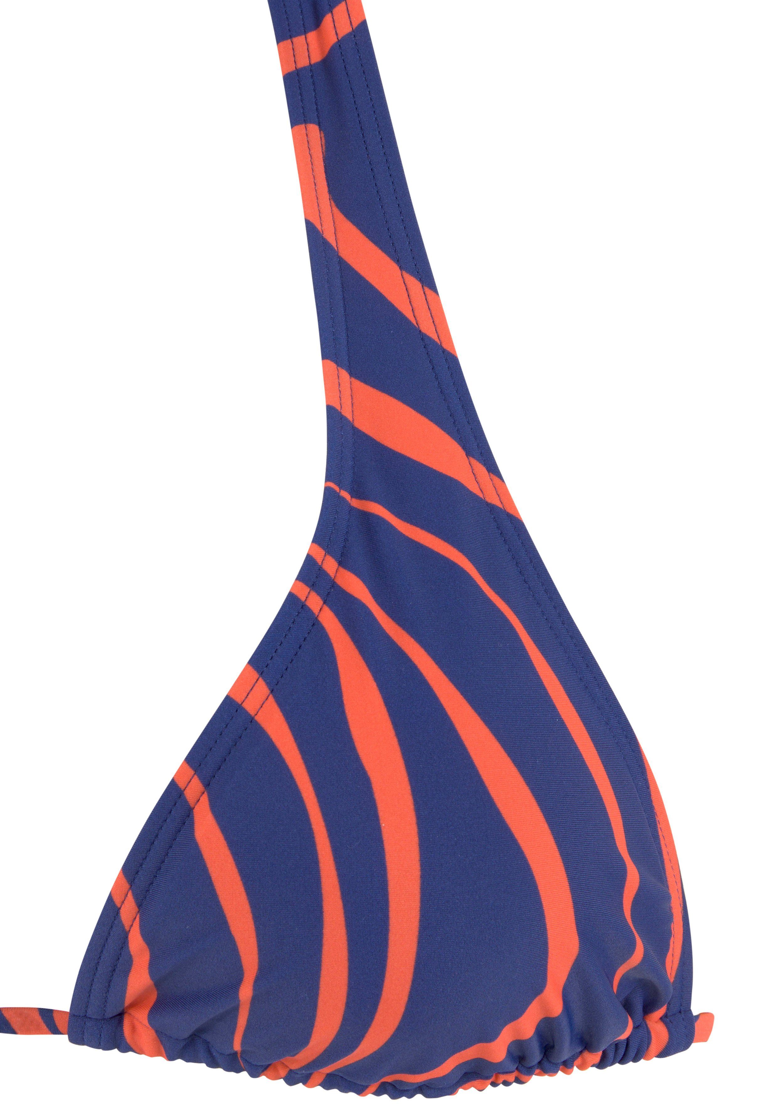 Buffalo Triangel-bikinitop Dune in trendy streep-look