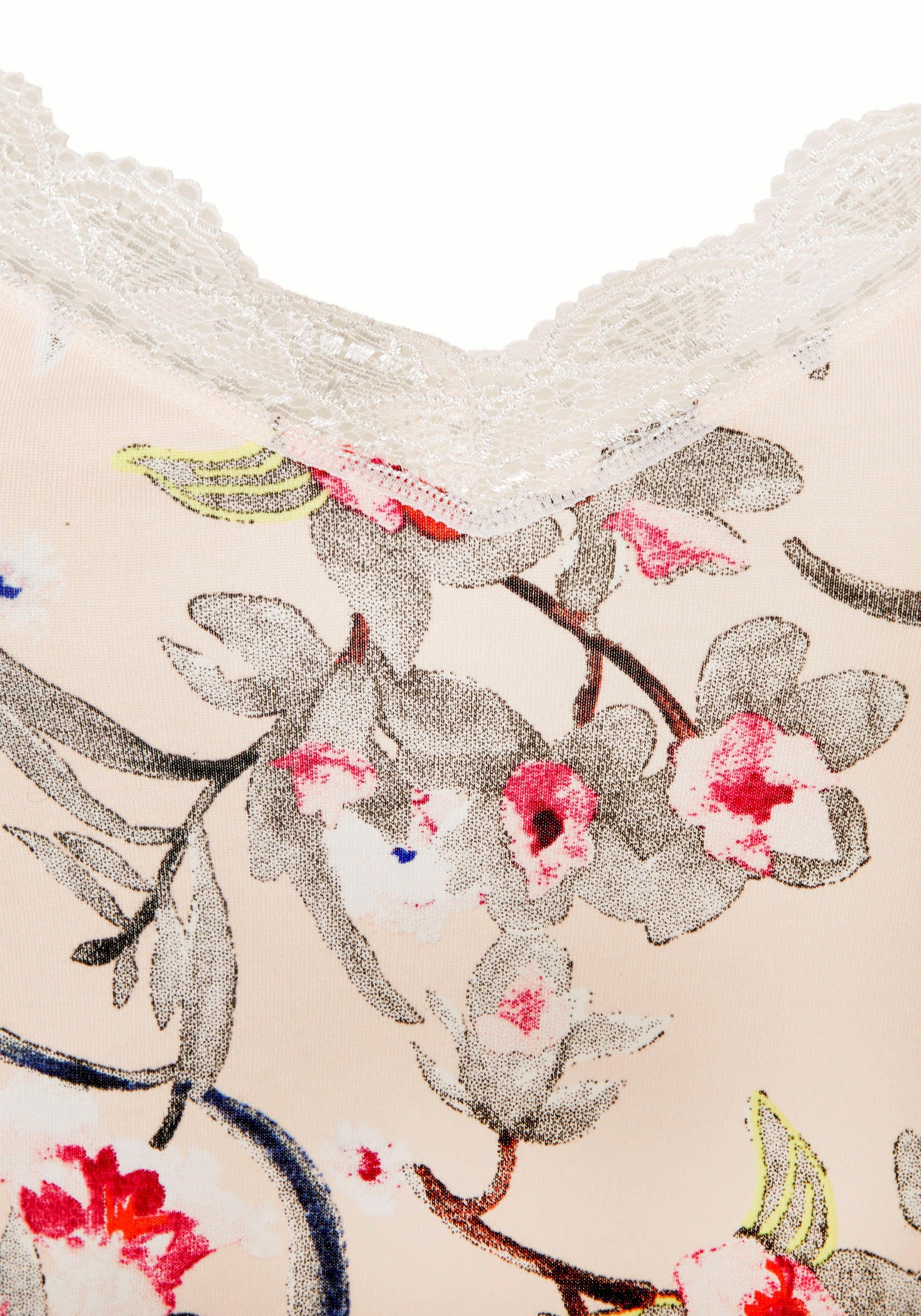 s.Oliver RED LABEL Beachwear Negligé met bloemmotief