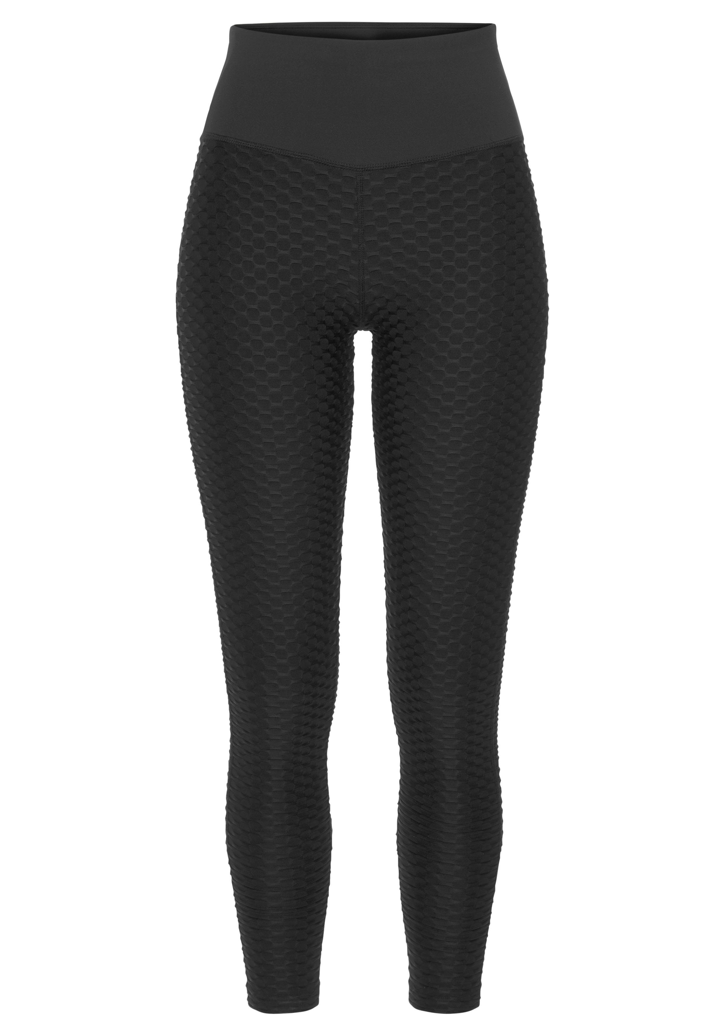 vivance active Functionele legging met honingraatdesign en meshinzet