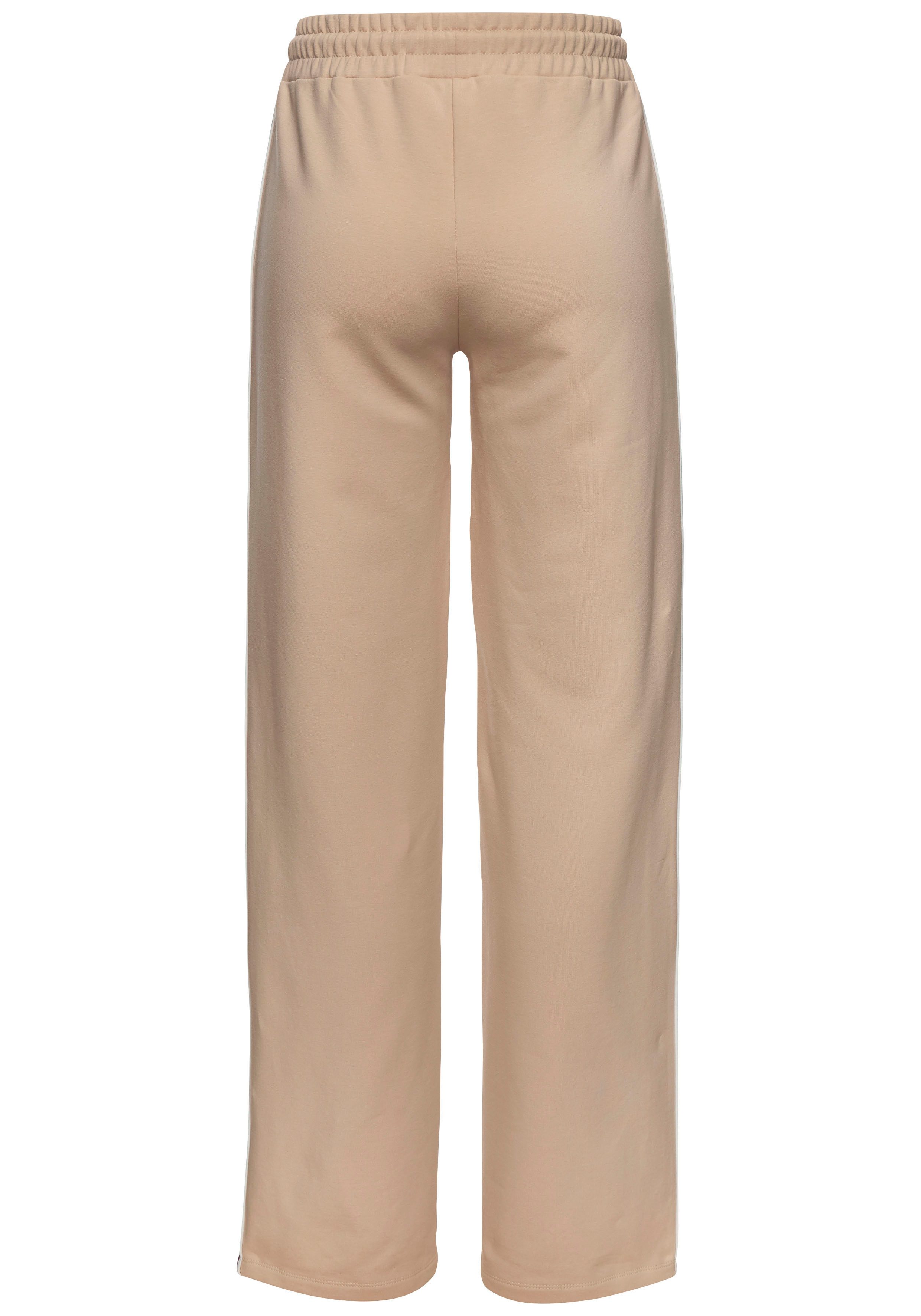 s.Oliver RED LABEL Beachwear Sweatbroek Loungebroek met contraststrepen en pipings, loungewear