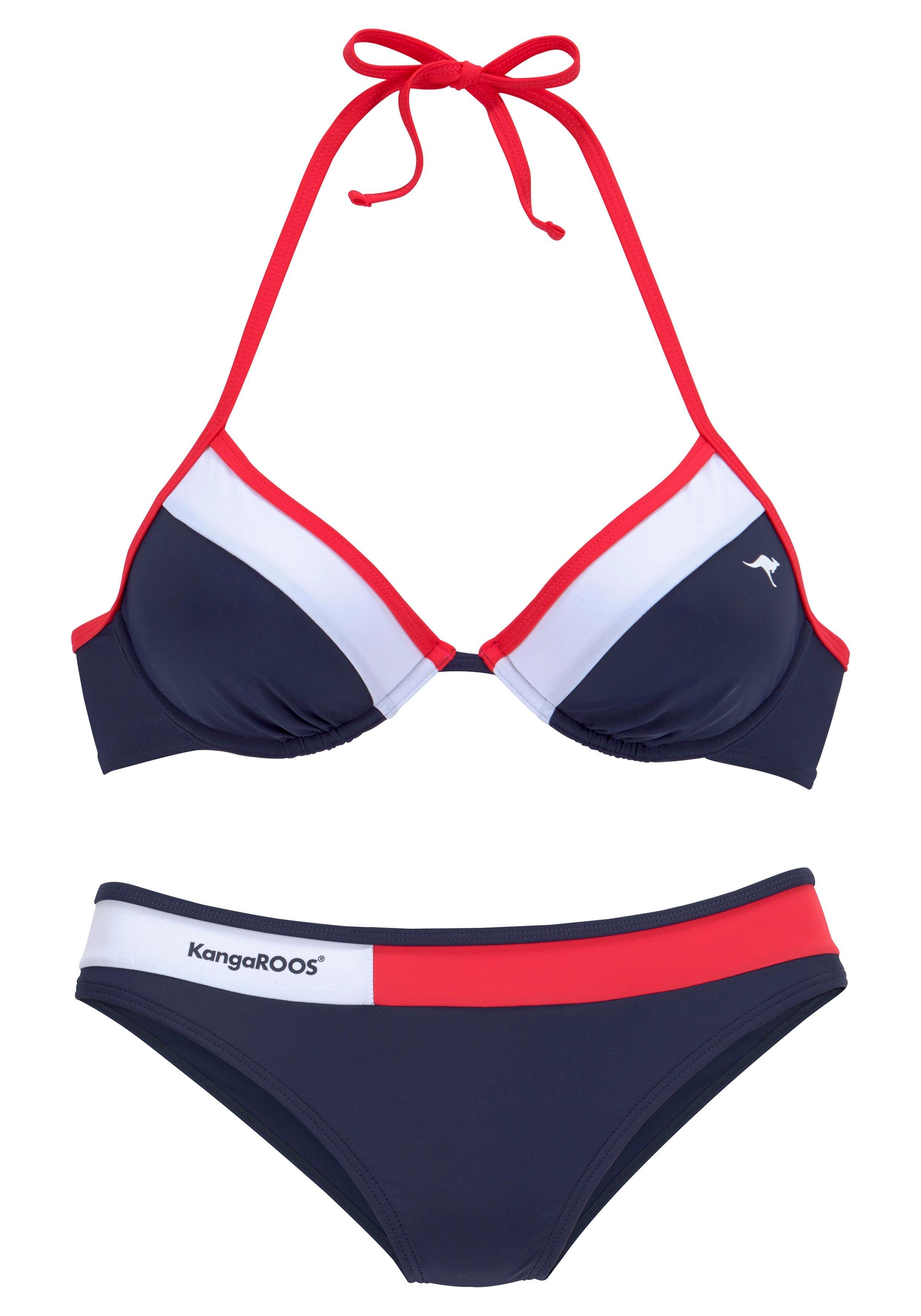 KangaROOS Beugelbikini Energy met contrastinzetten