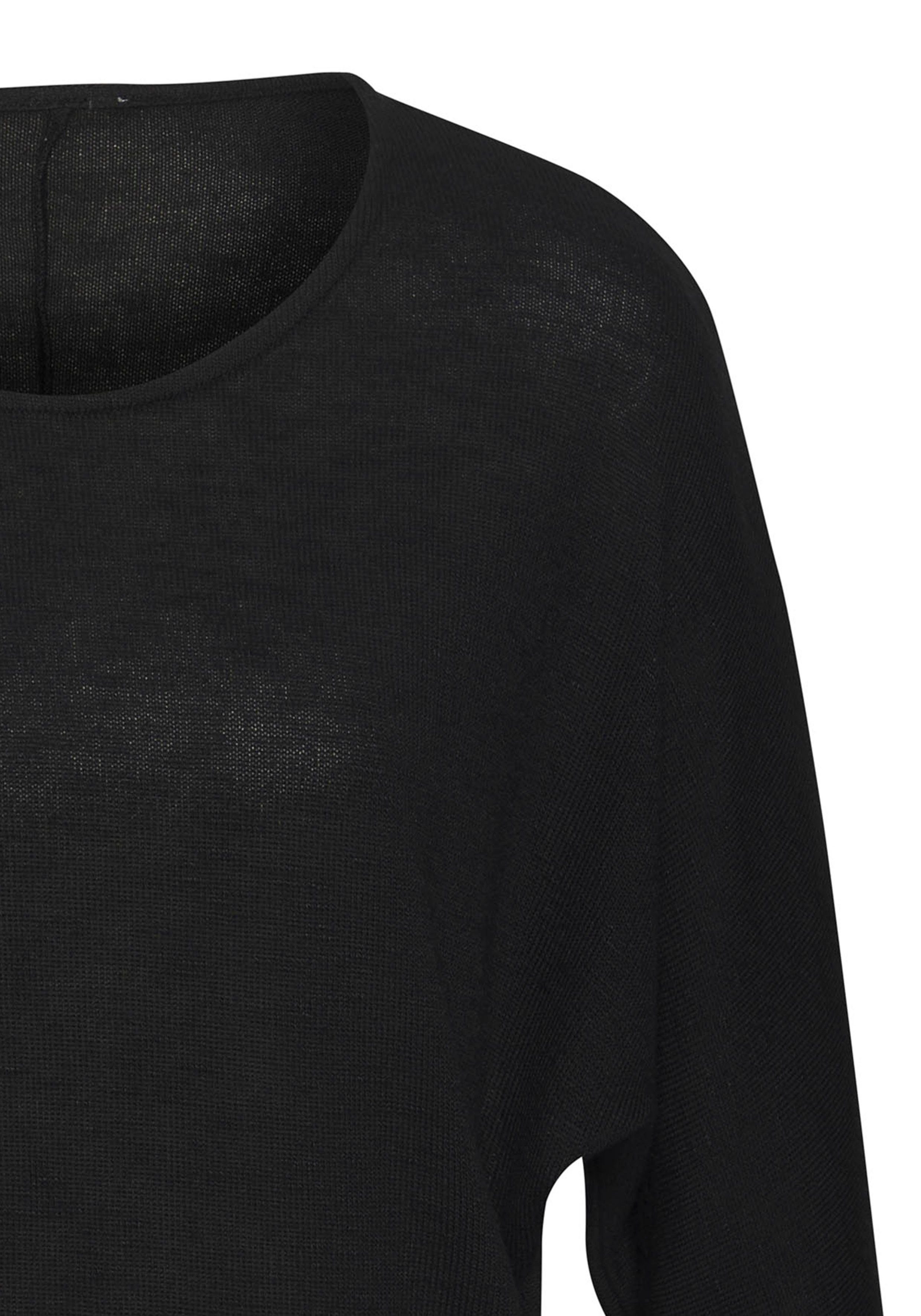 Vivance Shirt met lange mouwen Met brede tailleband van gestructureerd fijn breiwerk met viscose