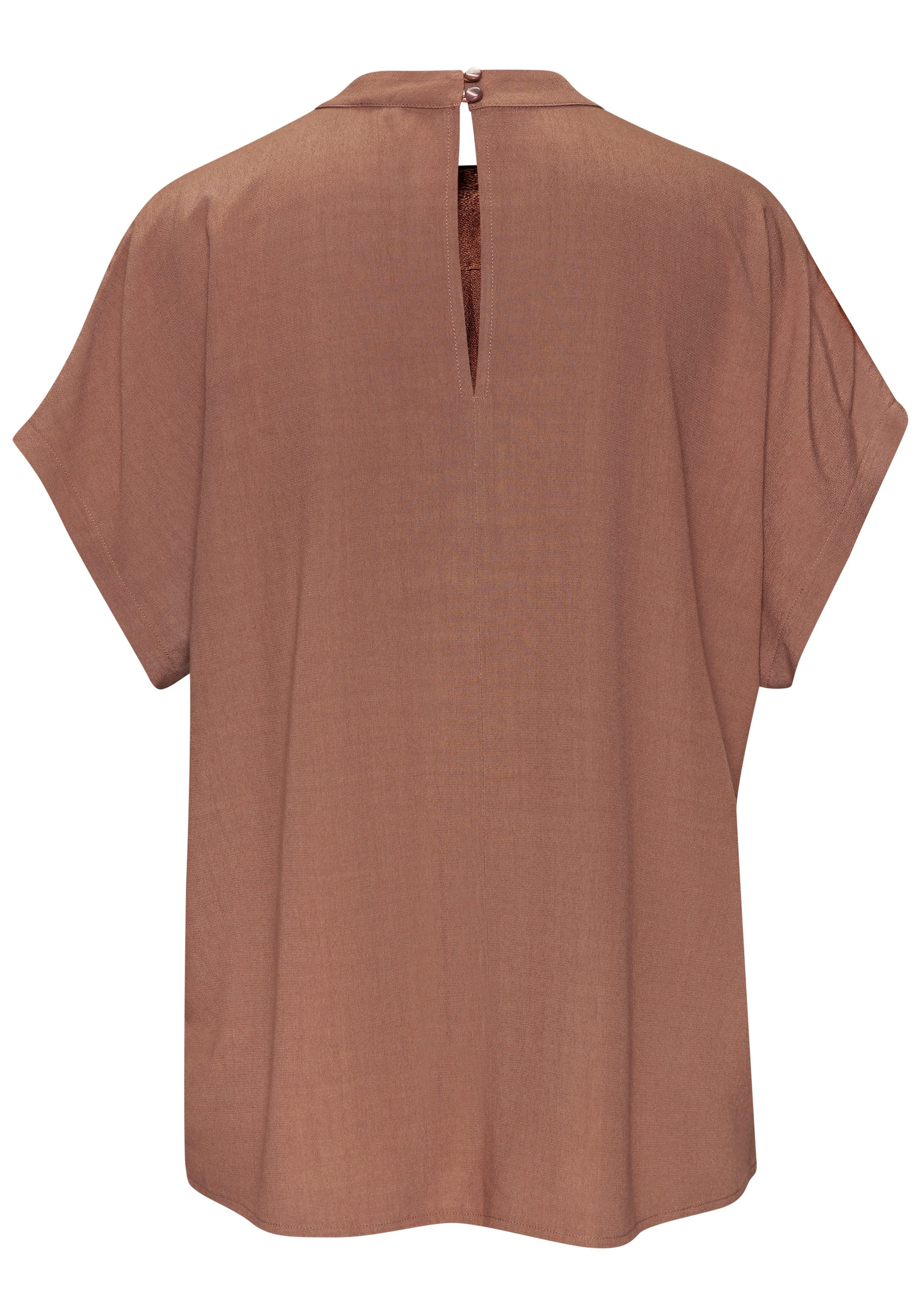 Lascana Blouse met korte mouwen in losse pasvorm, damesblouse, sportief elegant