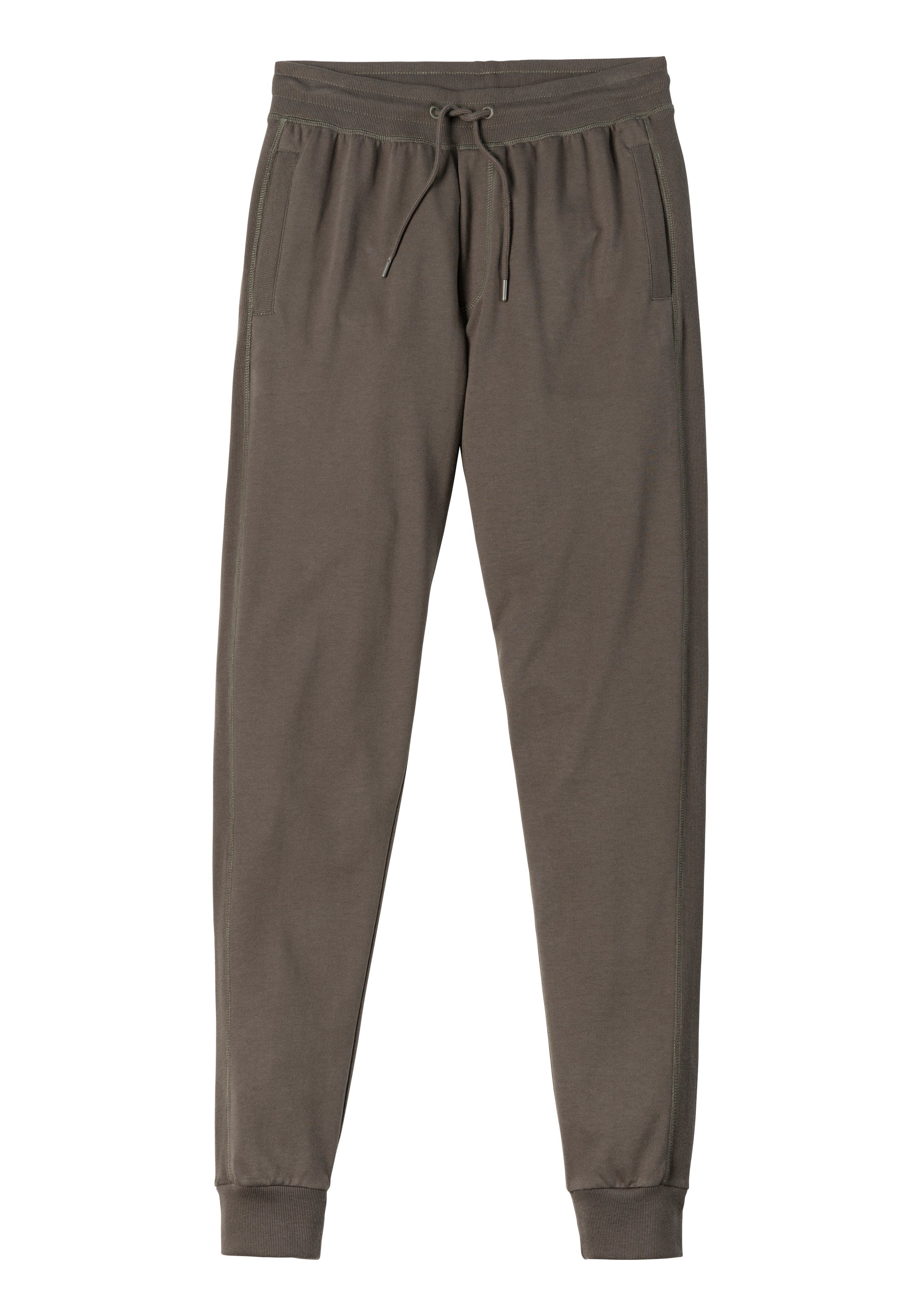 s.Oliver RED LABEL Beachwear Sweatbroek Joggingbroek met zij rib-inzet heren maat 48/50 groen