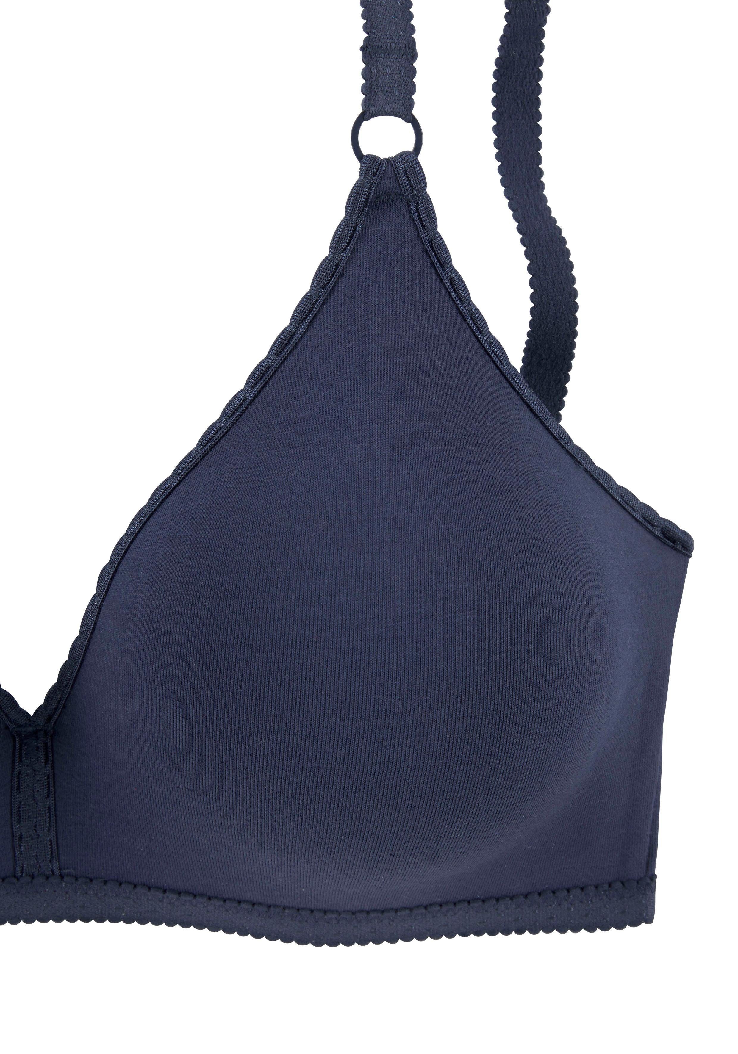 Petite fleur Bralette-bh zonder beugel van aangenaam zachte katoenkwaliteit, basic (Set van 2)