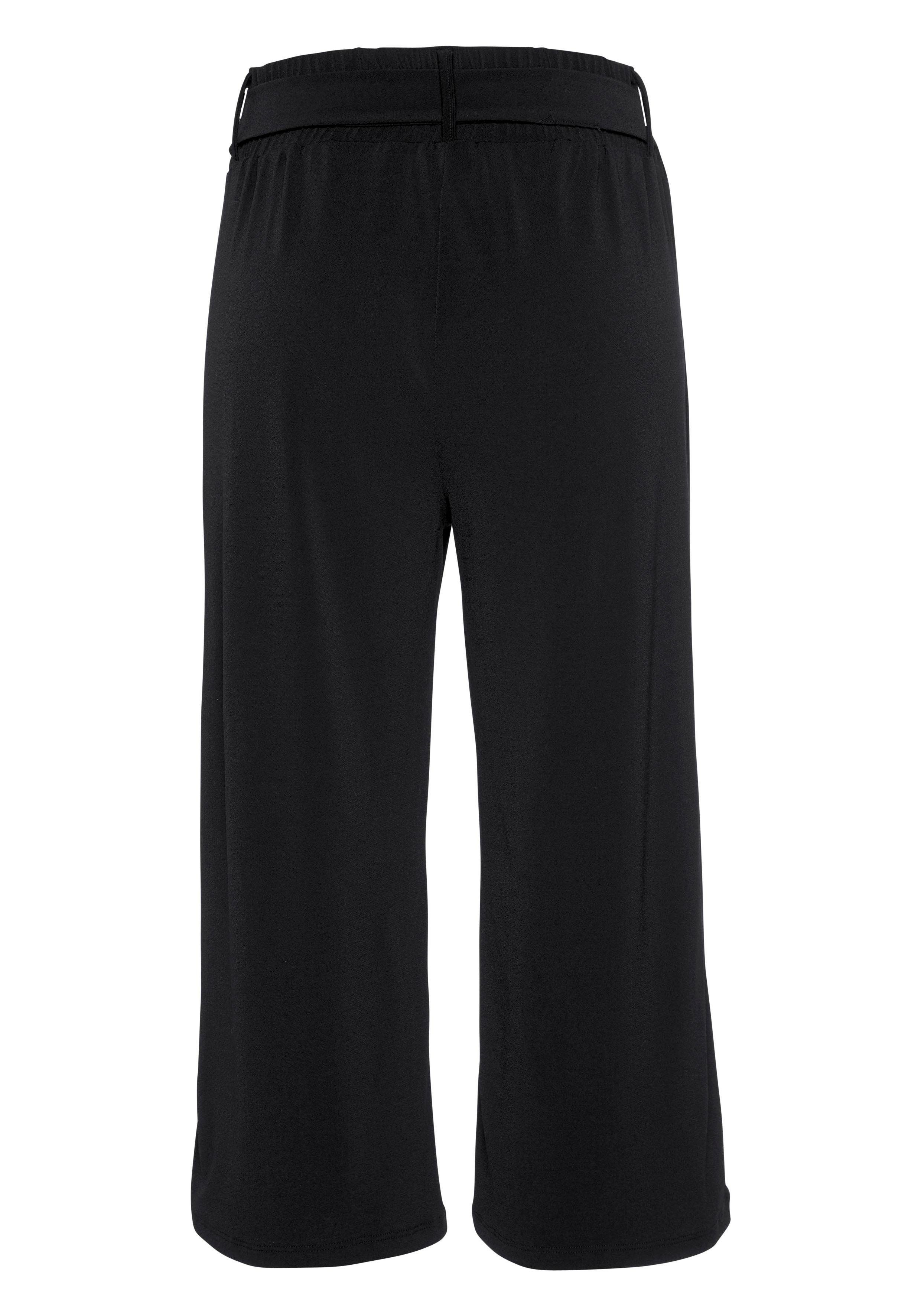 Lascana Culotte in 7/8 lengte en strikceintuur, stoffen broek, elegant en zomers (Met een bindceintuur)