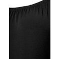 lascana maxi-jurk met lang splitje onder in de pijpen zwart