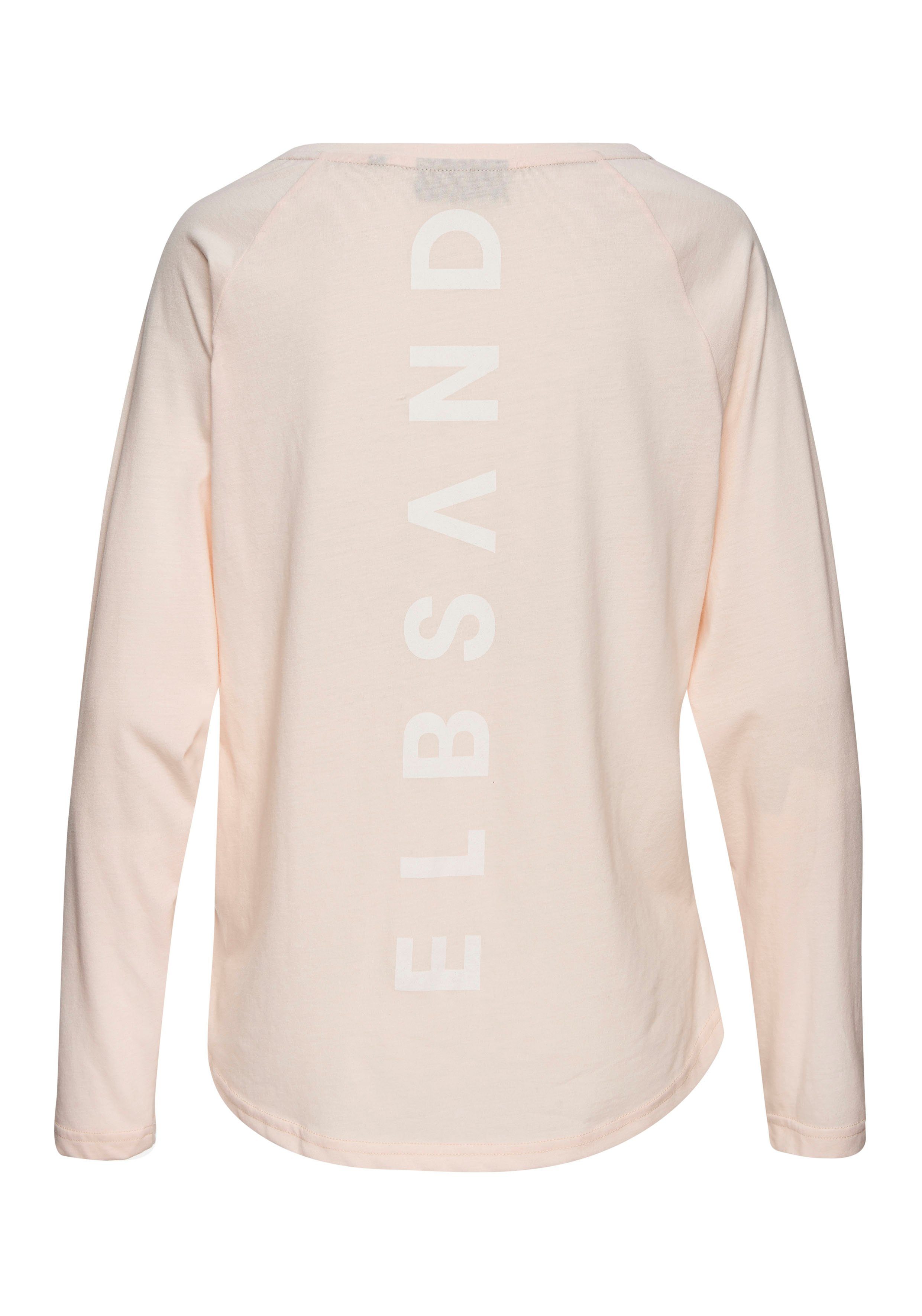 Elbsand Longsleeve Tira met logoprint op de rug, shirt met lange mouwen, sportief-casual