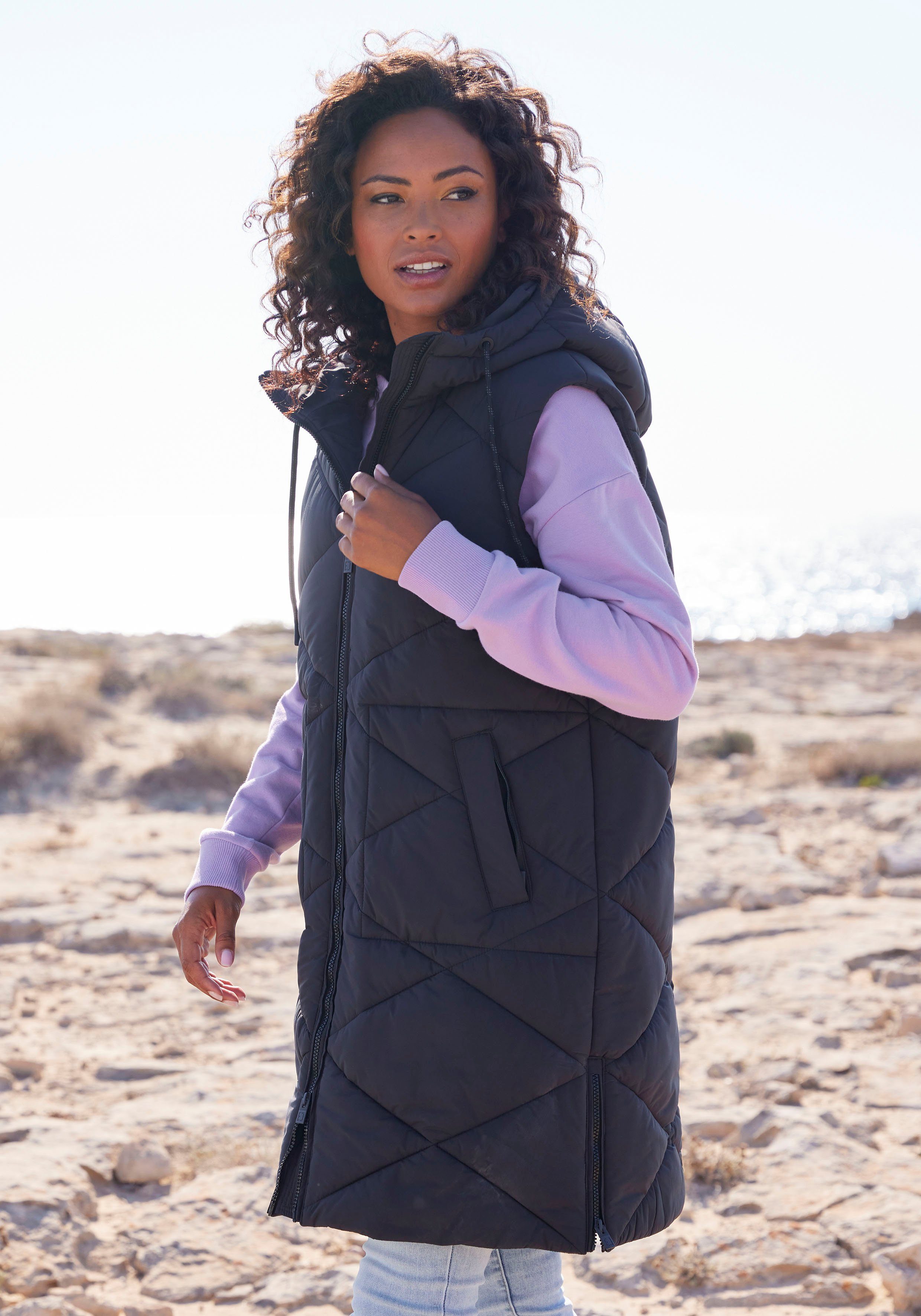 Elbsand Bodywarmer met een capuchon