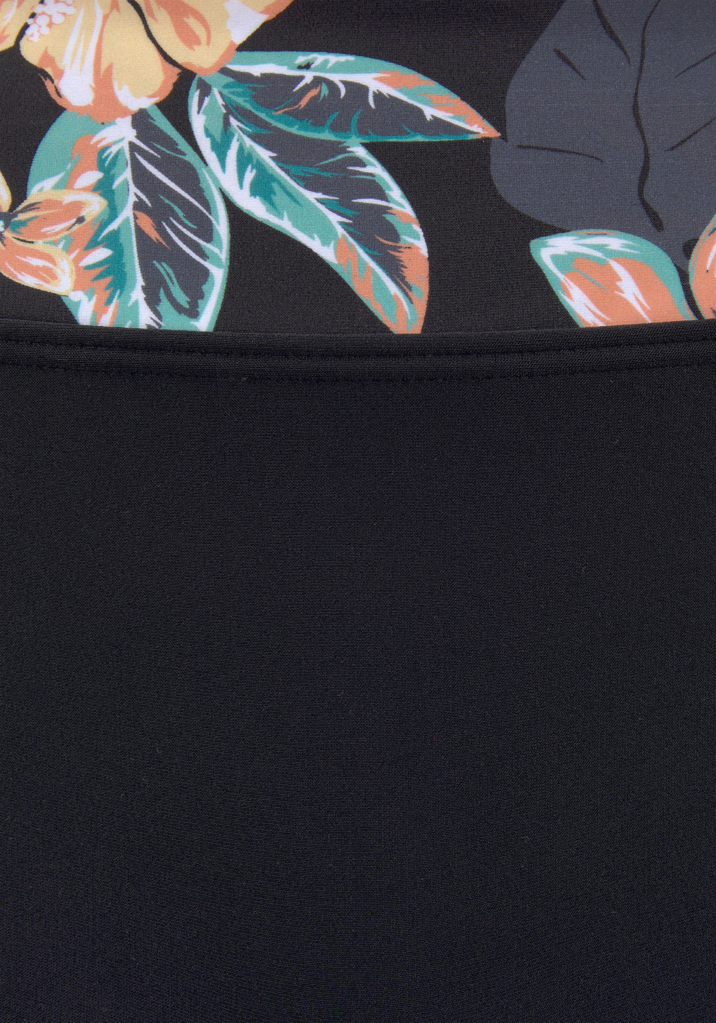 Venice Beach Bikini-hotpants Lori bedrukt, met bloemontwerp, van gerecycled polyamide, mix-kini