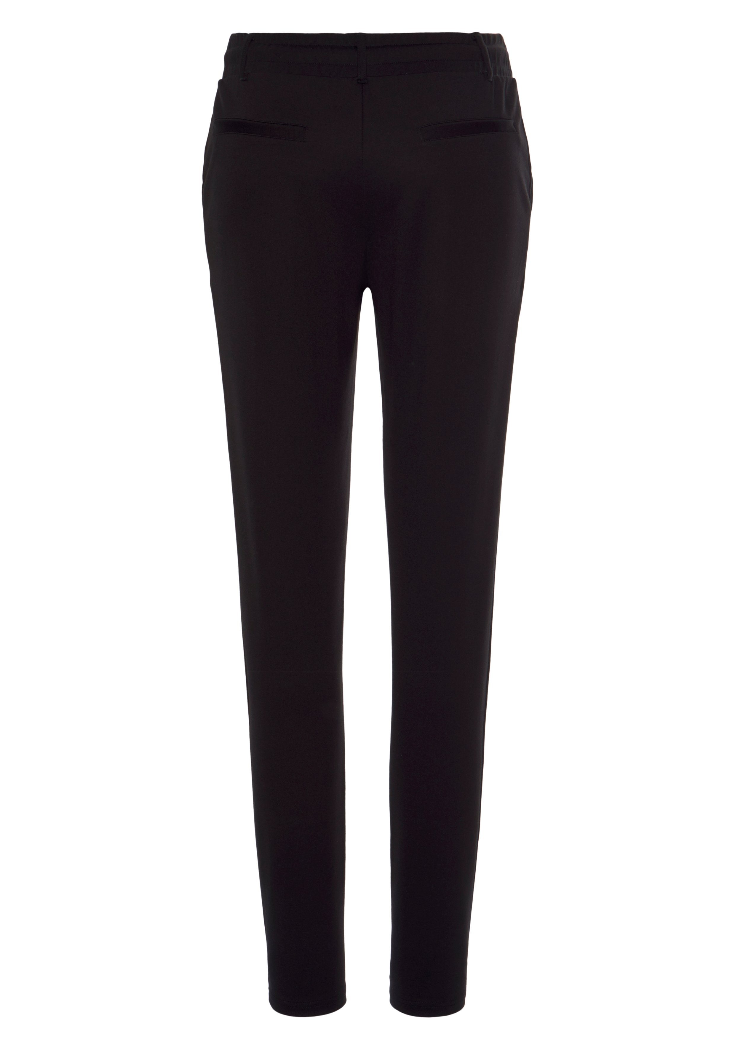 Lascana Jogpants met elastische tailleband en riemlussen, loungewear (1-delig)