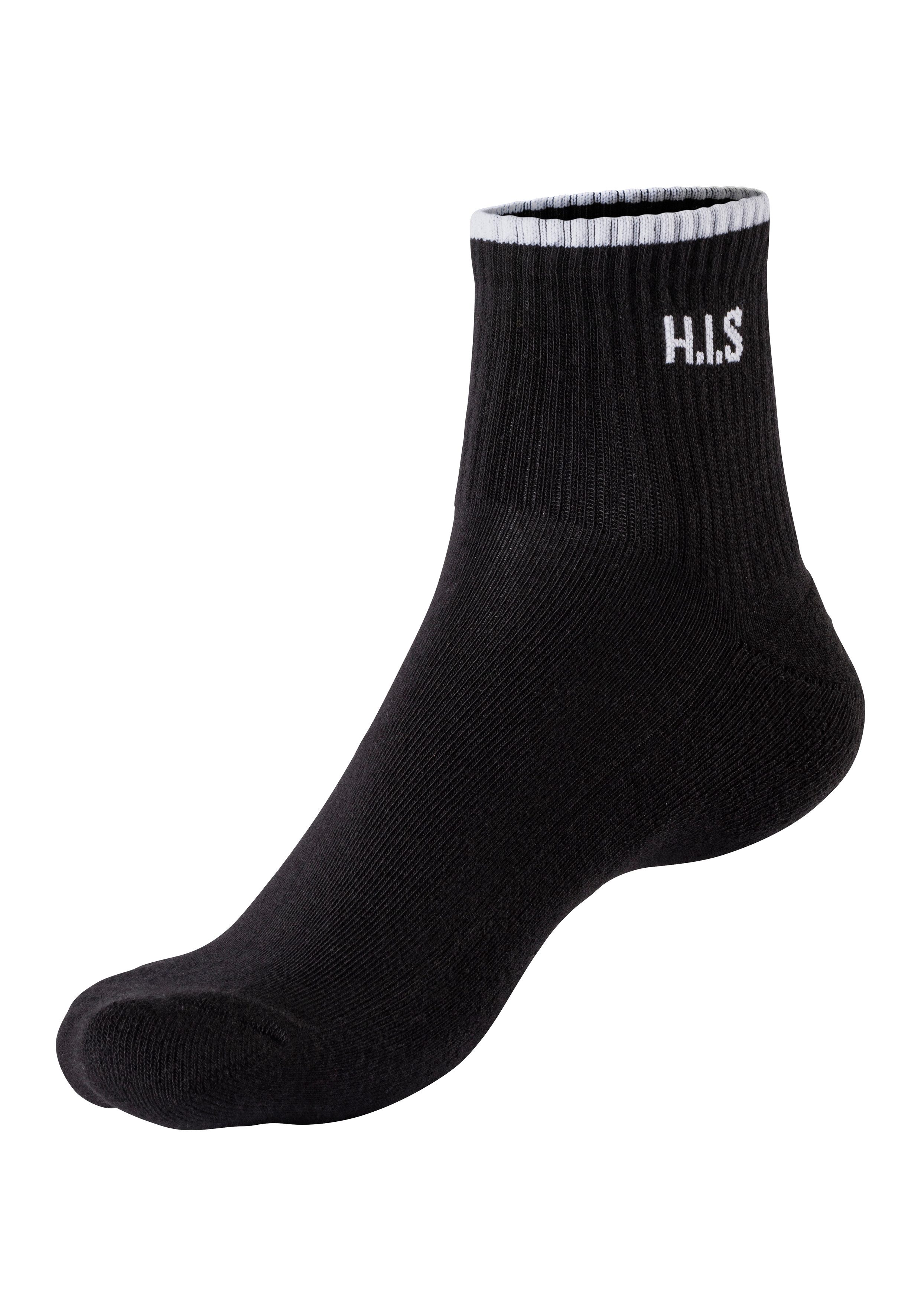 H.I.S Sportsokken Korte sokken met frotté & versterkte belastingzones (set, 6 paar)