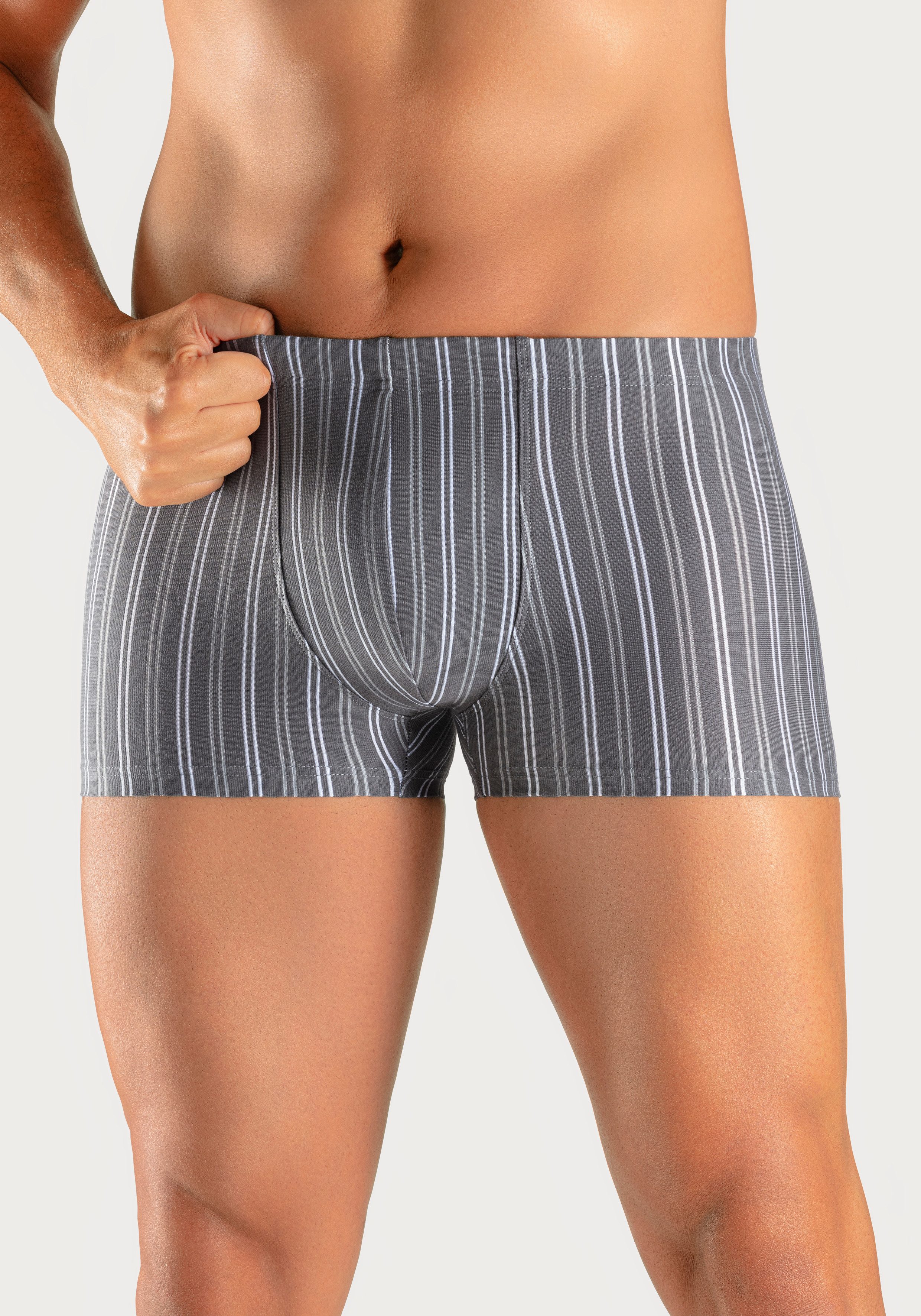 le jogger® Boxershort voor heren met strepen van voorgeverfd garen (set, 3 stuks)