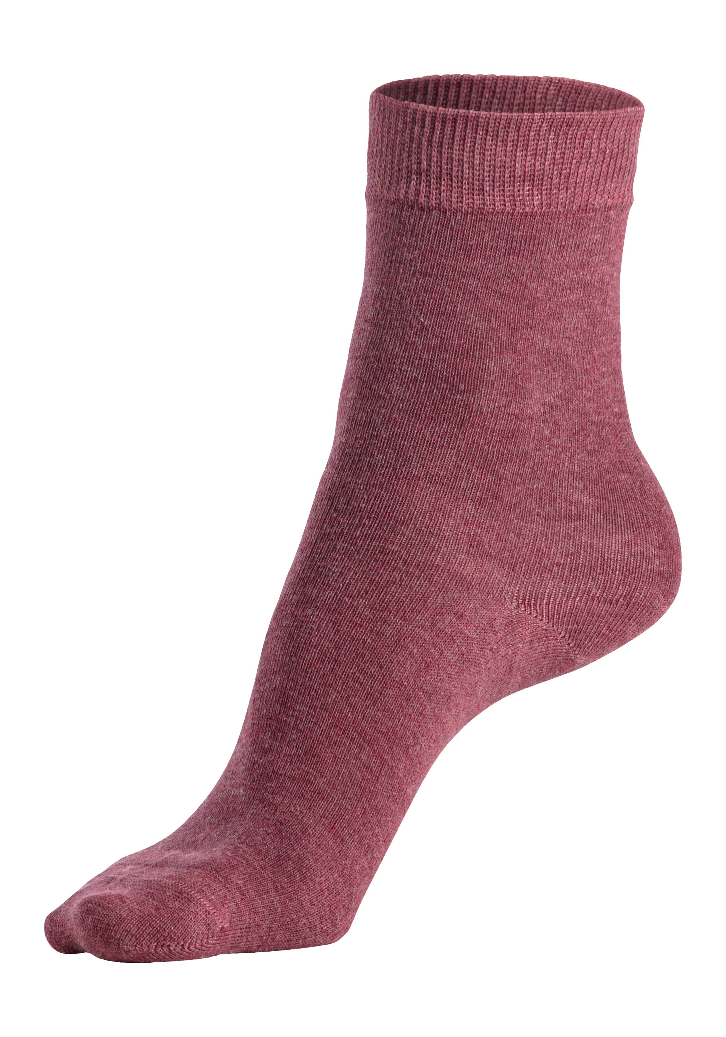 Lascana Basic sokken in kleurrijke mêleekleuren (set, 7 paar)