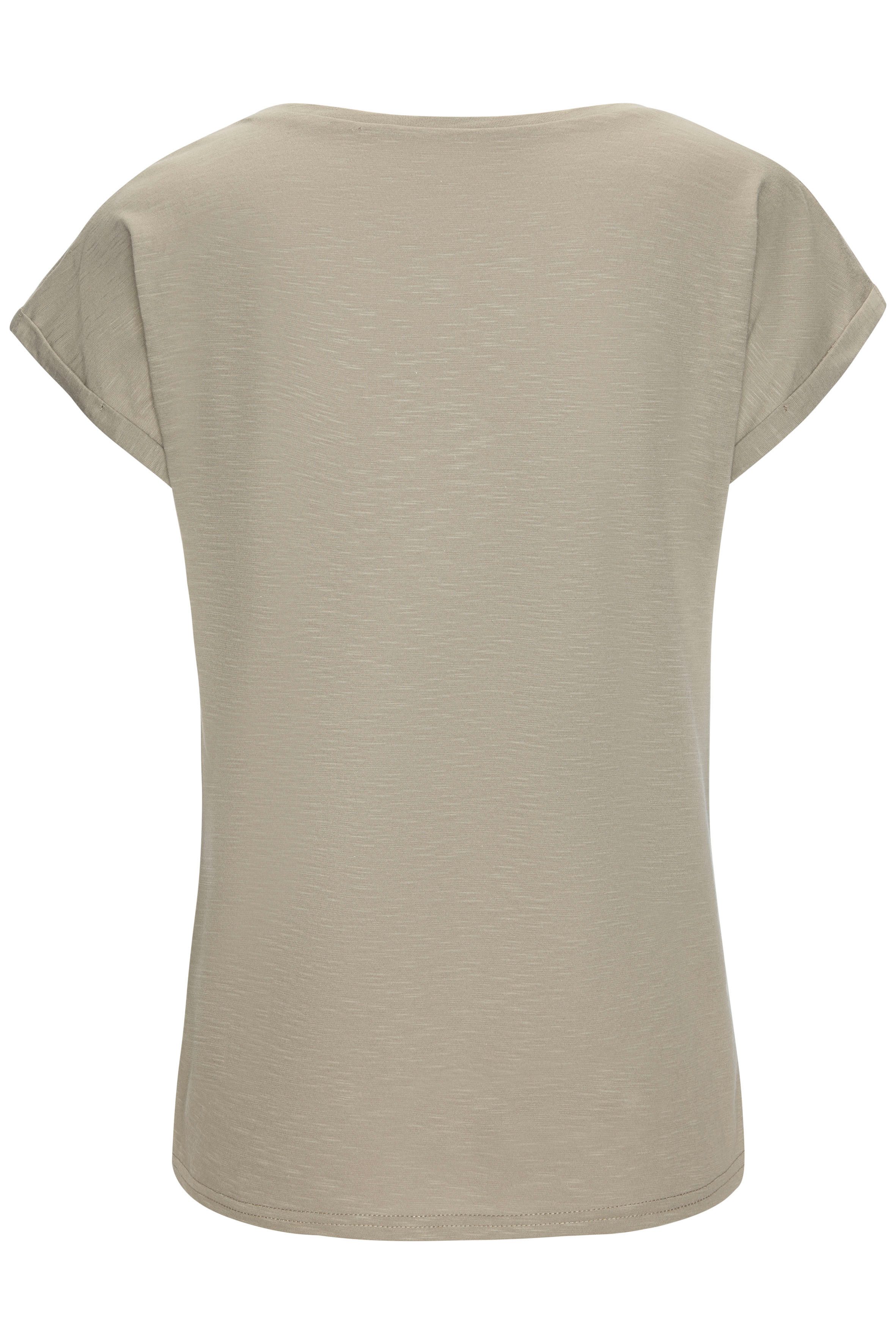 Beachtime T-shirt Met frontprint "Smile" in een zachte katoenkwaliteit
