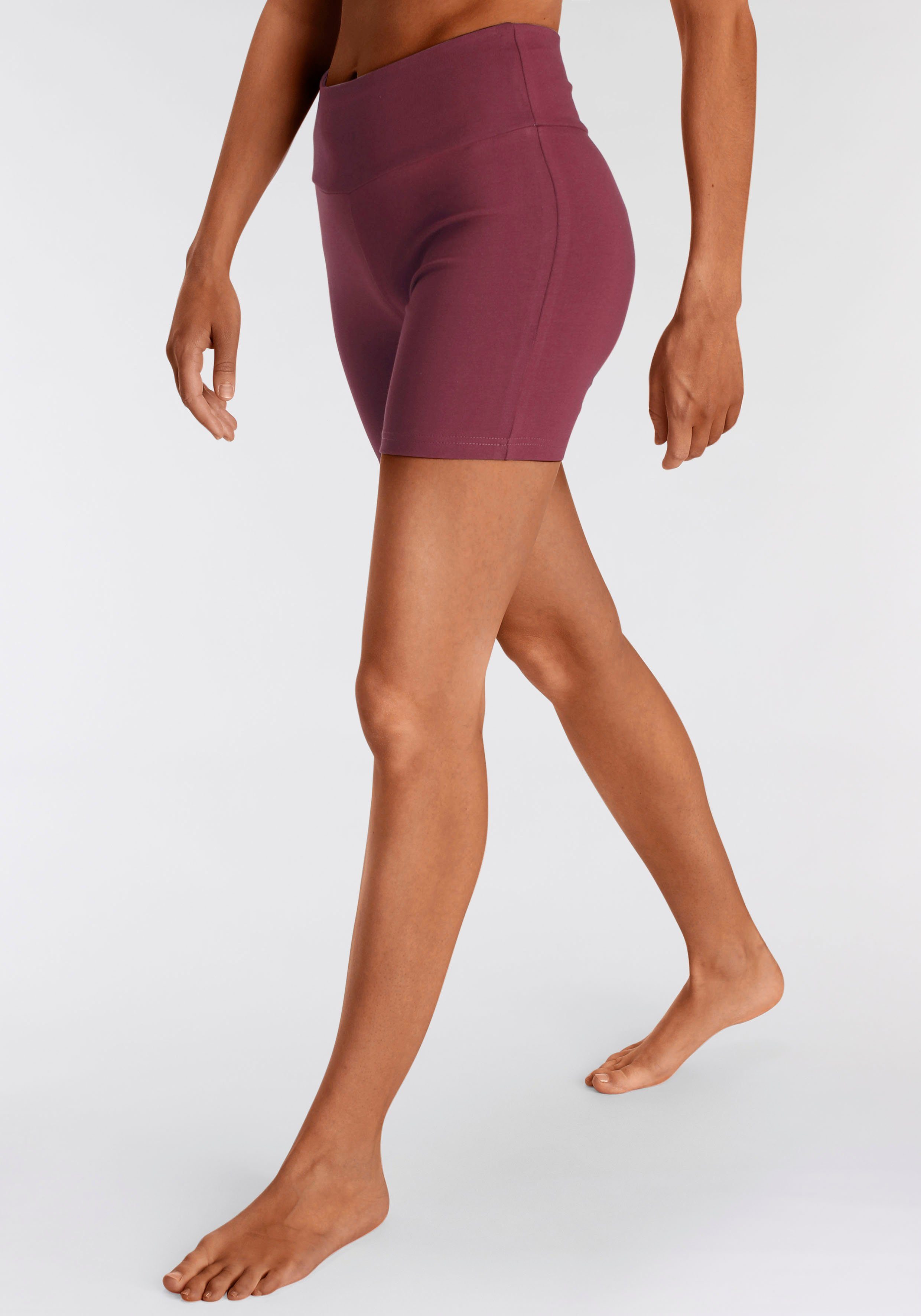 Lascana Short met brede boord en logoprint