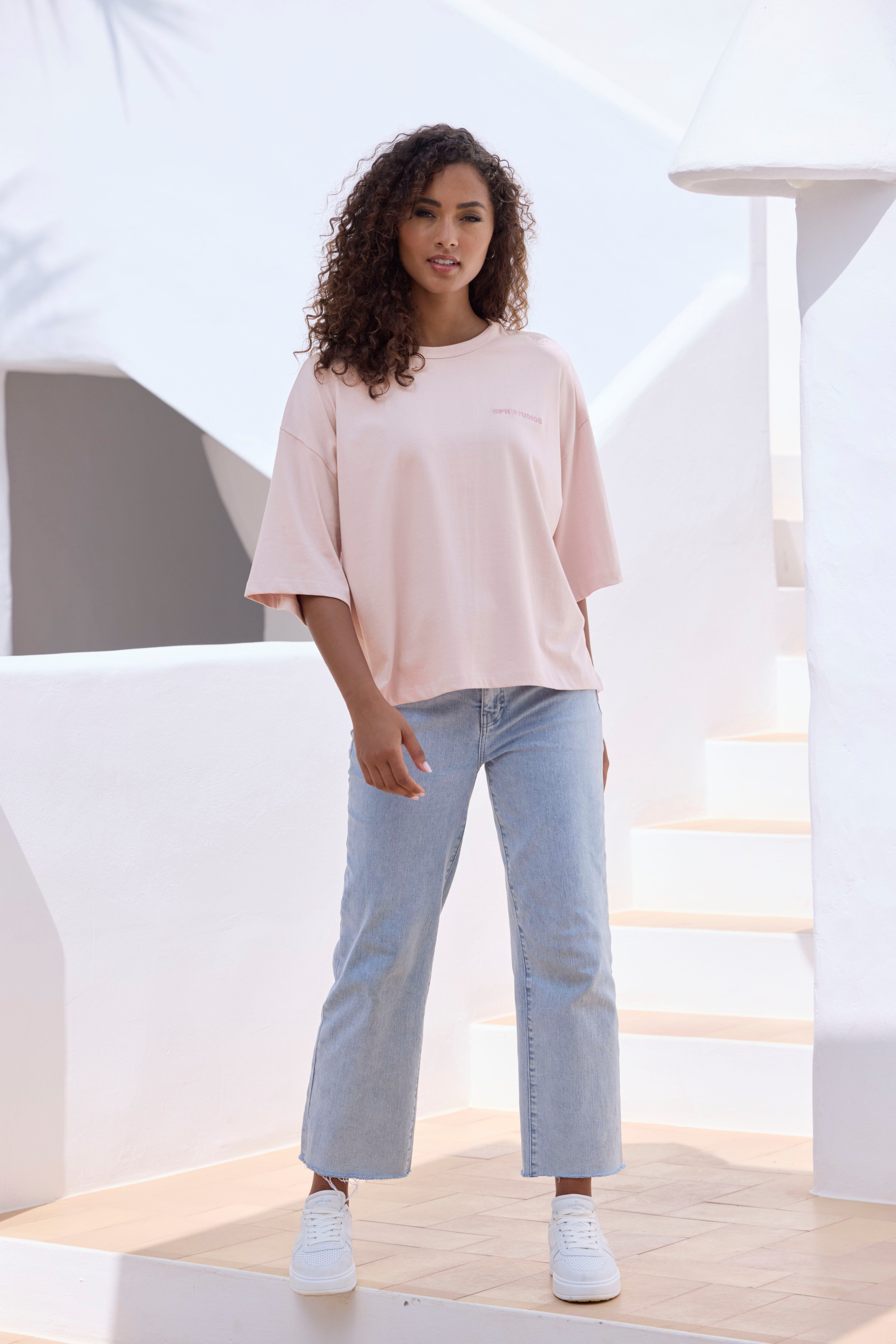 Copenhagen Studios Oversized shirt Met hoogwaardige logoborduring van zware biologische katoen kwaliteit