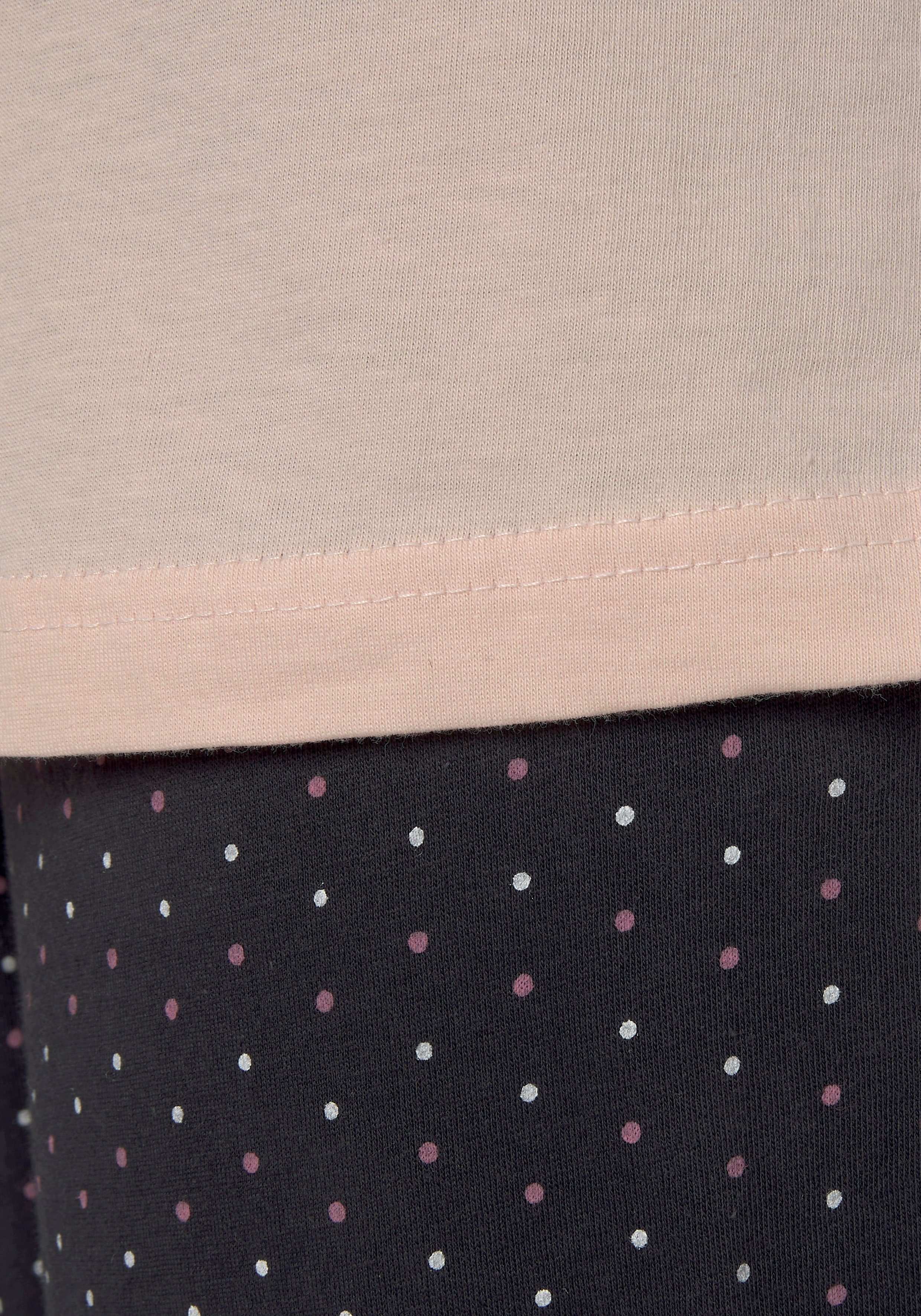 Vivance Dreams Pyjama met een grote frontprint (2-delig)