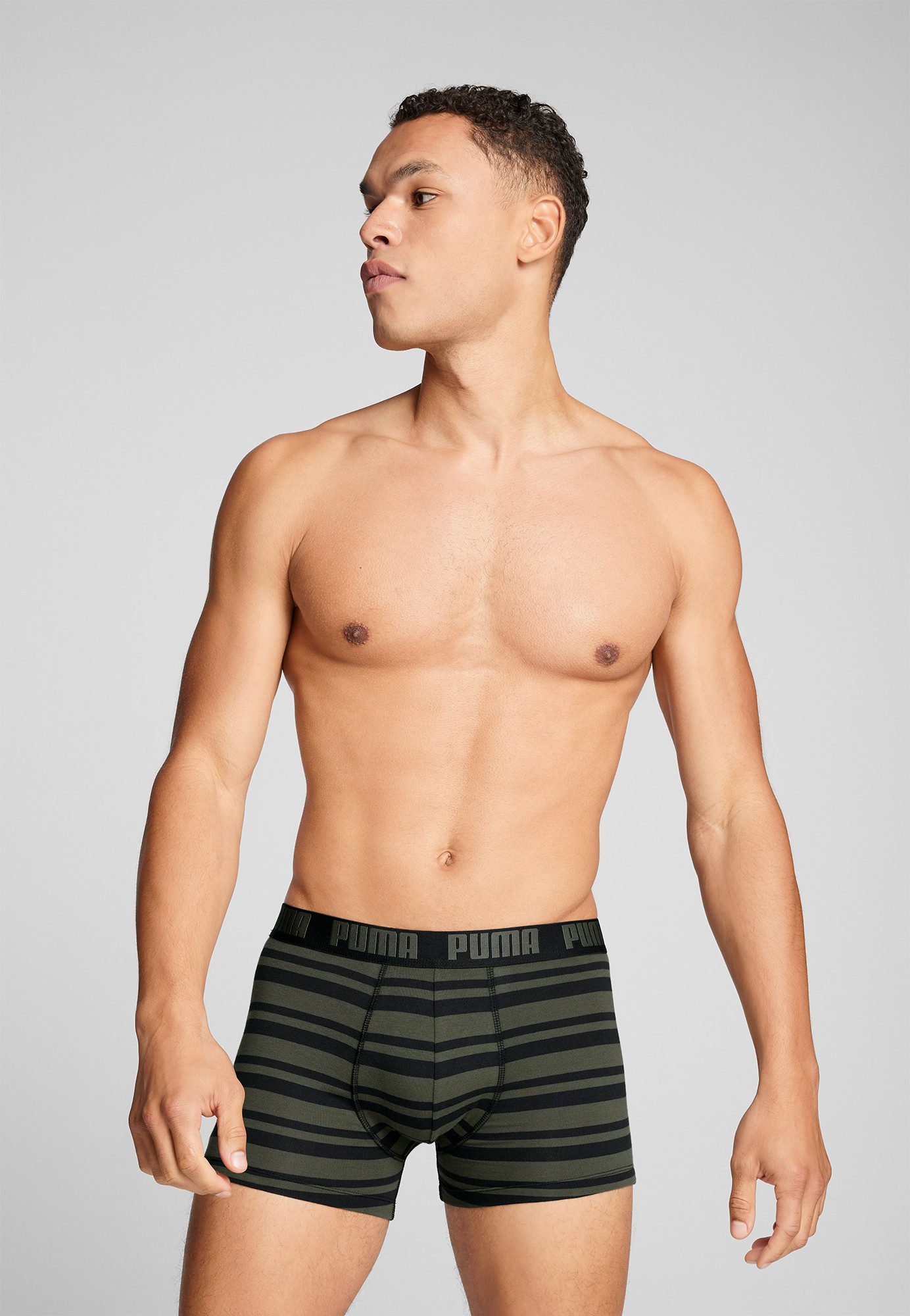 PUMA Boxershort PUMA MEN EVERYDAY STRIPED BOXERS 2P (2 stuks, Set van 2)