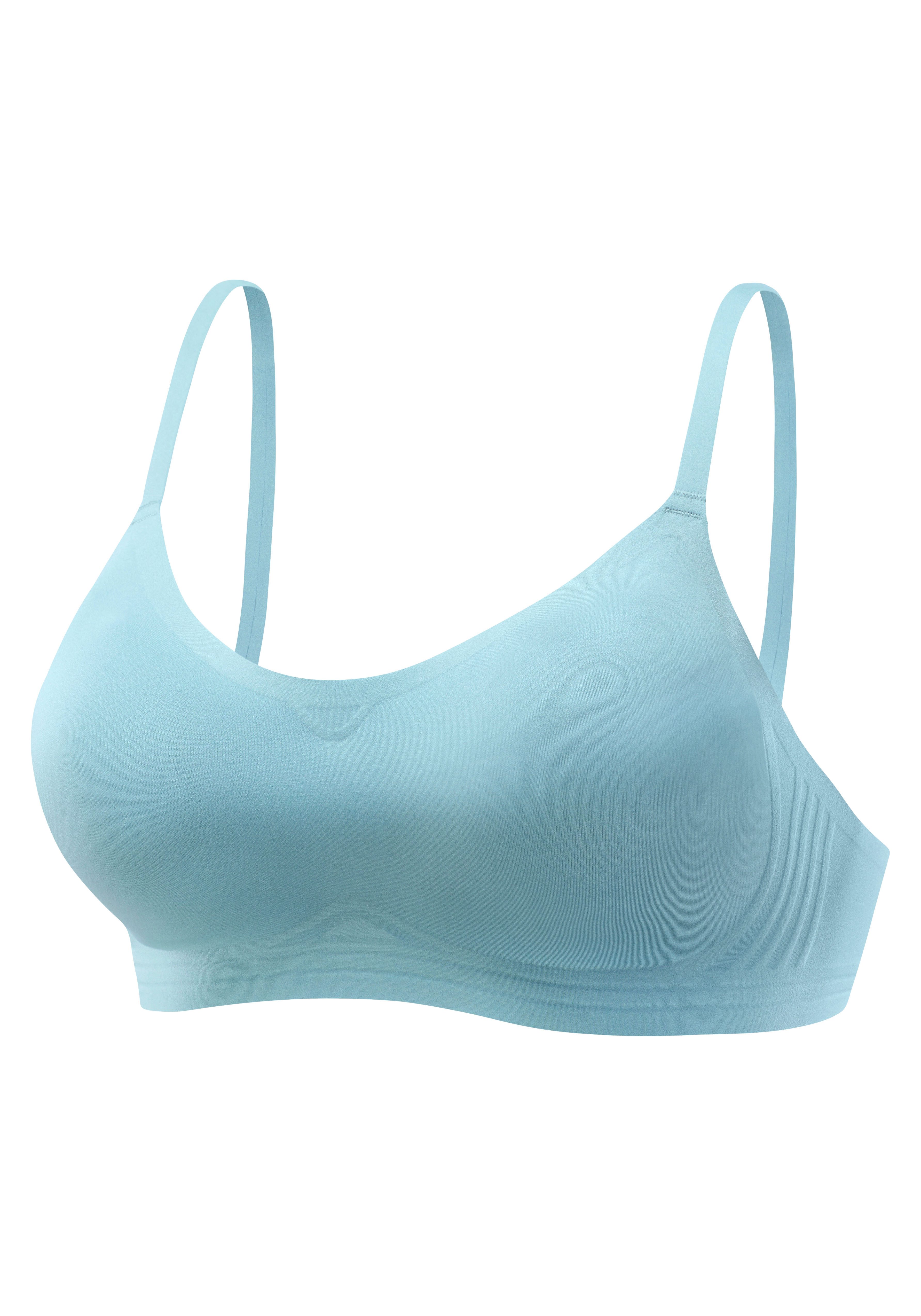 Nuance Bralette-bh NAADLOOS zonder beugels, met verwijderbaar push-up kussen, basic lingerie