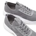 lascana sneakers ultralicht en comfortabel om zo aan te schieten in lichte glitter-look veganistisch grijs