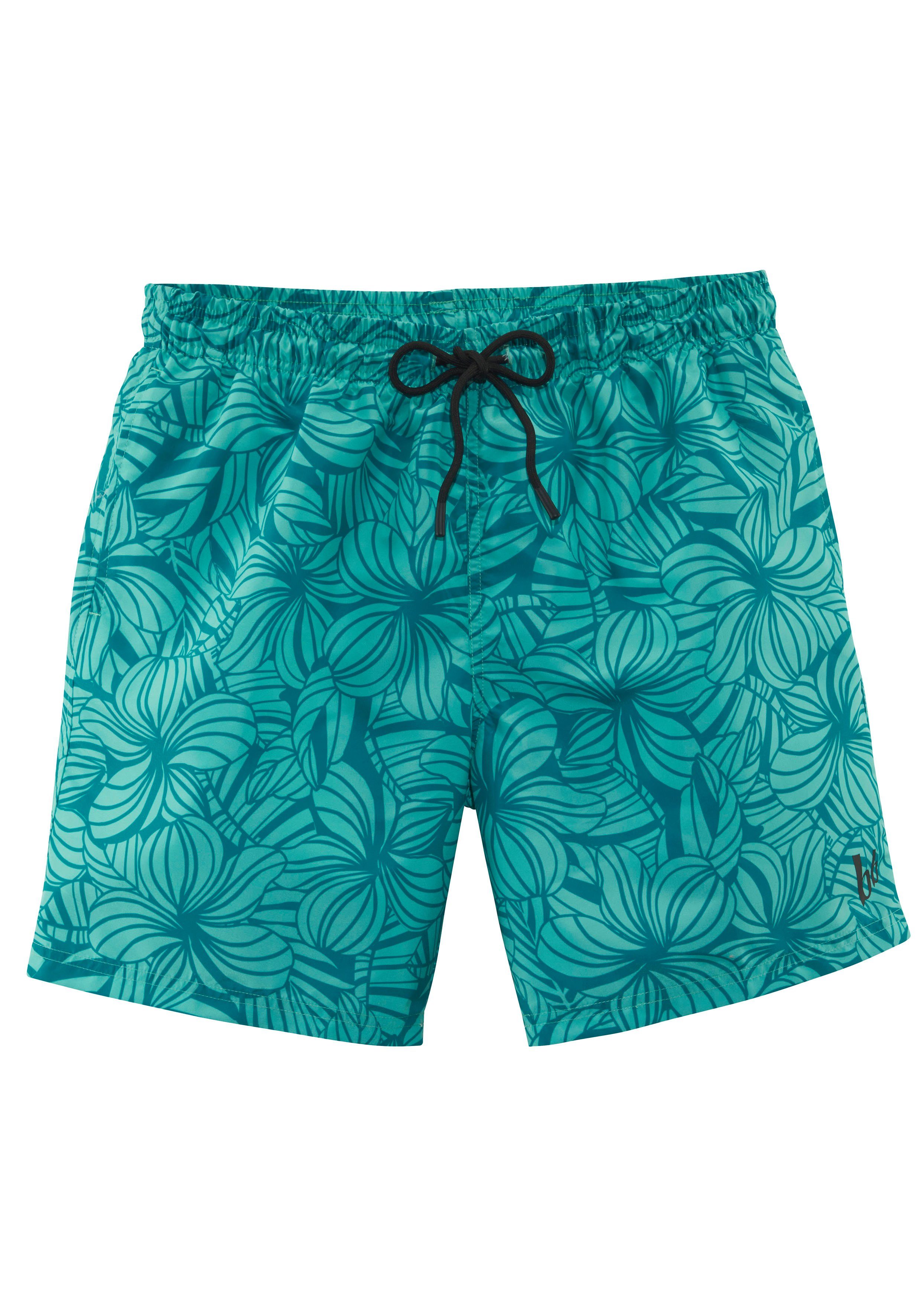 Bruno Banani Zwemshort RILEY met logoprint