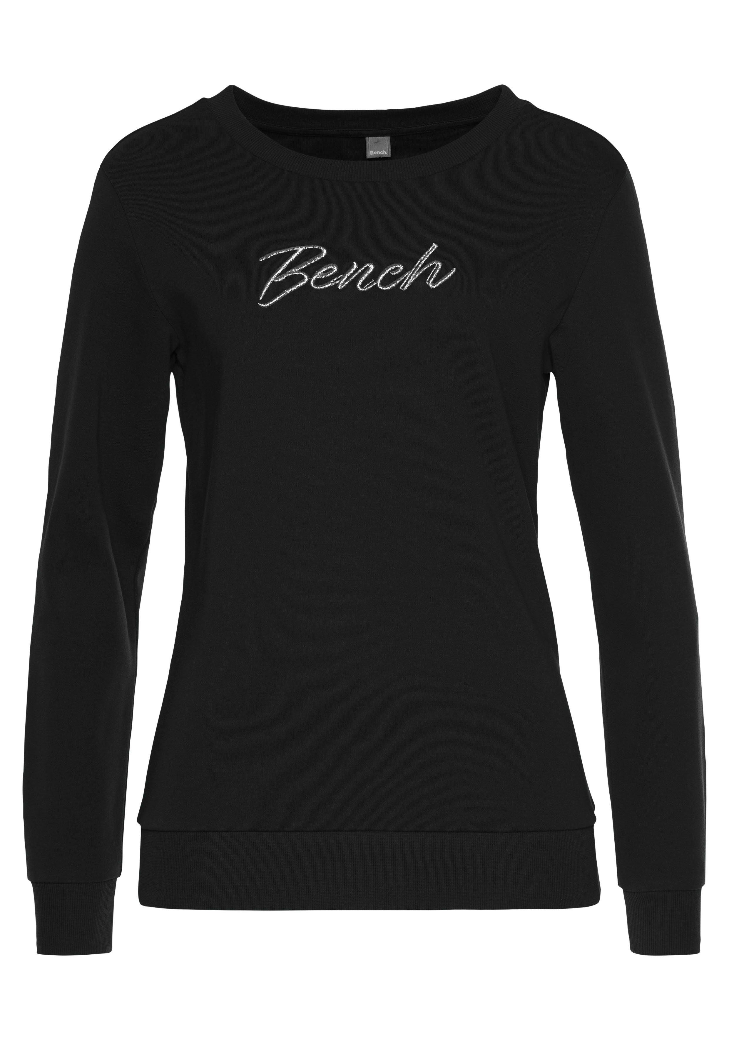 Bench. Loungewear Sweatshirt Loungeshirt met geborduurd logo, loungewear