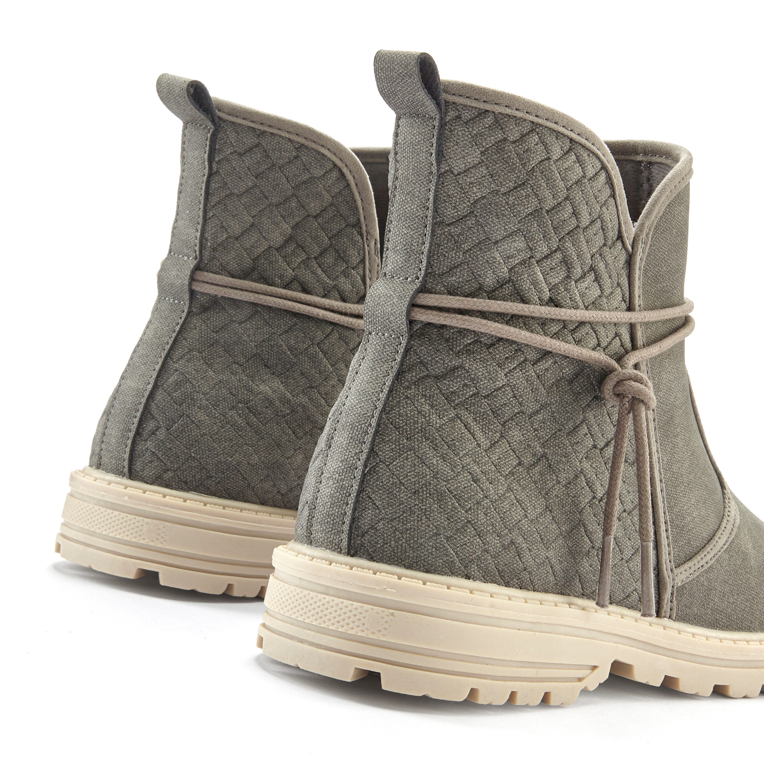 Vivance Laarsjes Boots, laarzen met verfijnde bindbanden vegan