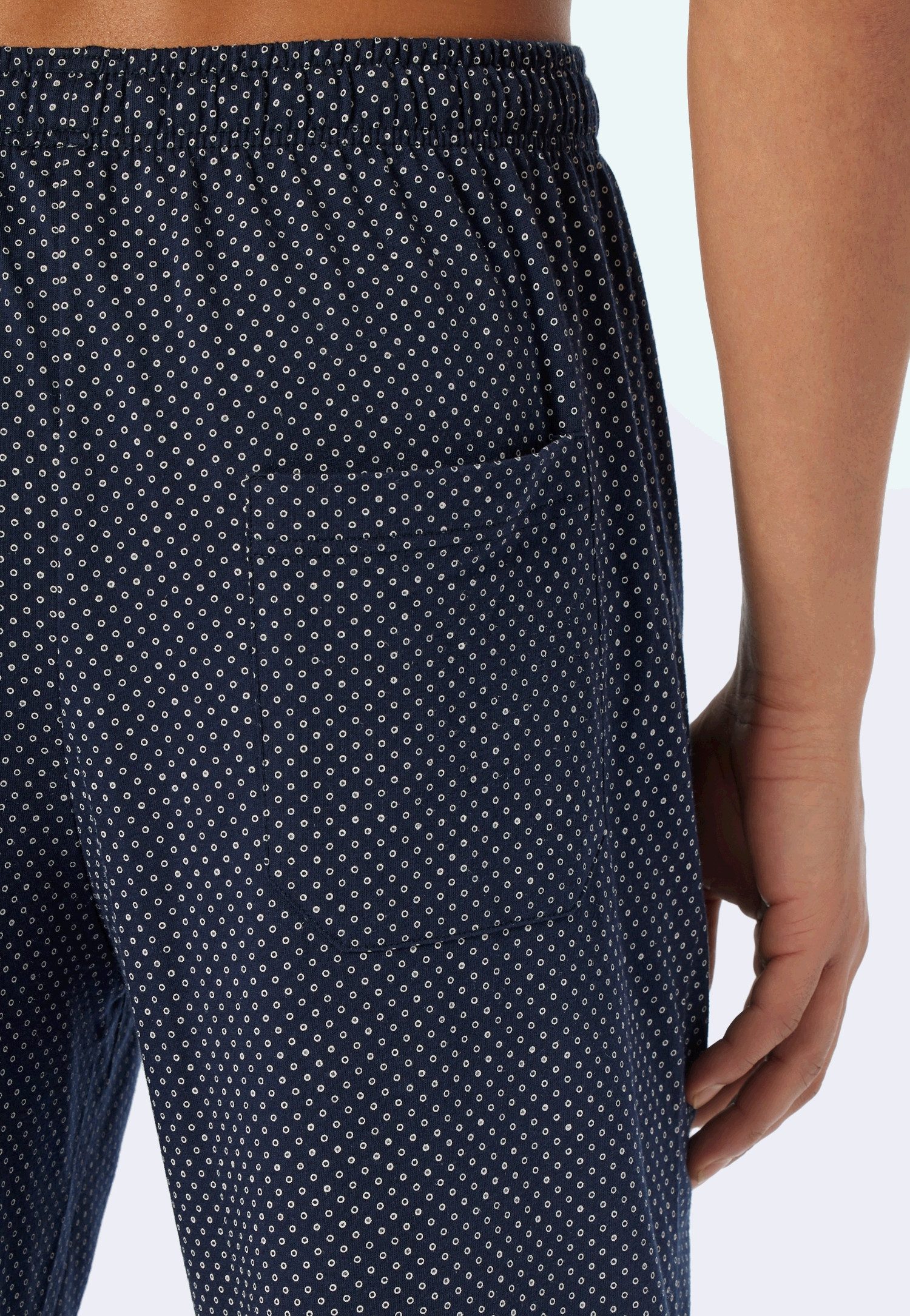 Schiesser Pyjama Ebony met ronde hals (2-delig, 1 stuk)