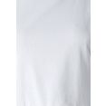 lascana shirt met peplum gemaakt van katoen wit