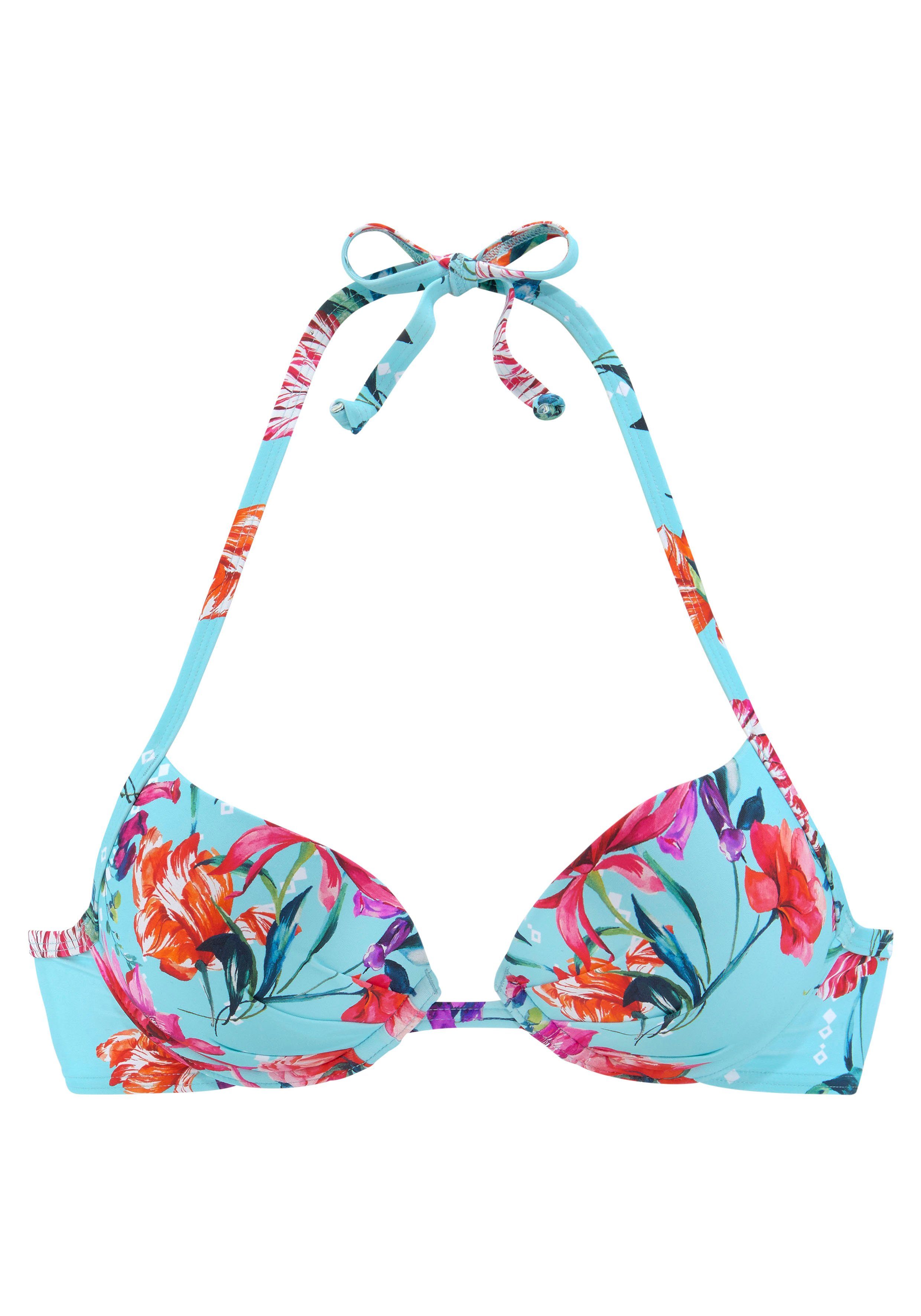 Sunseeker Push-upbikinitop Modern met bloemenprint