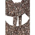lascana midi-jurk met bloemetjesprint multicolor